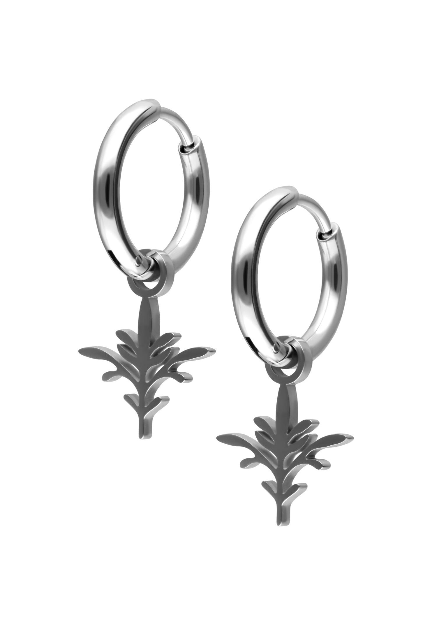 Wildcat - Mini Branch Hoops Silver - Earrings | Neutral-Image