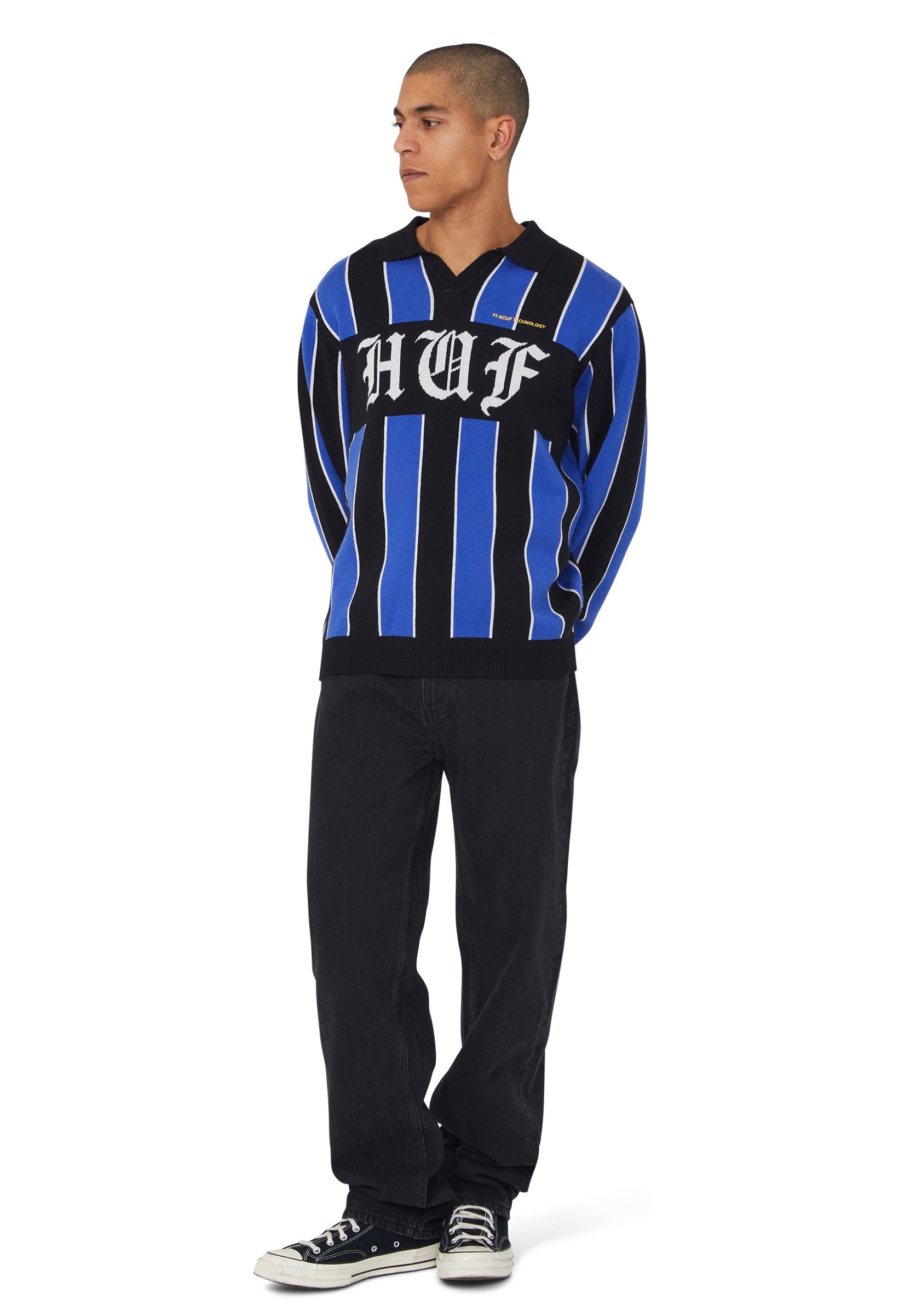 HUF - Midfield Jersey Electric Blue - Sweater | Men-Image