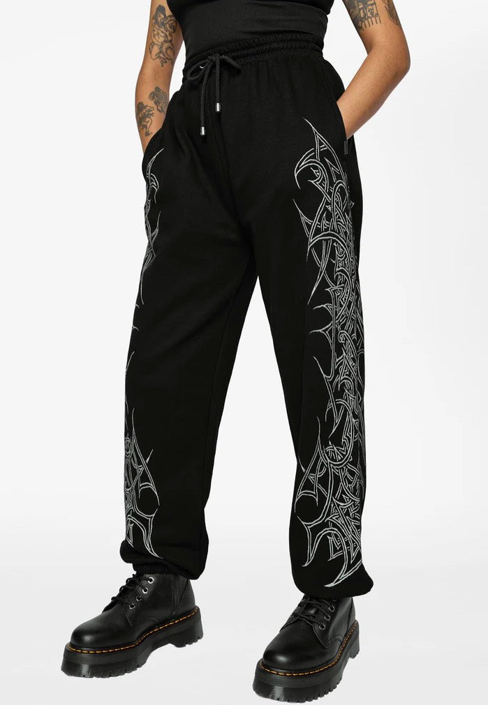 Mary Wyatt Midnight Black - Sweat Pants | Impericon