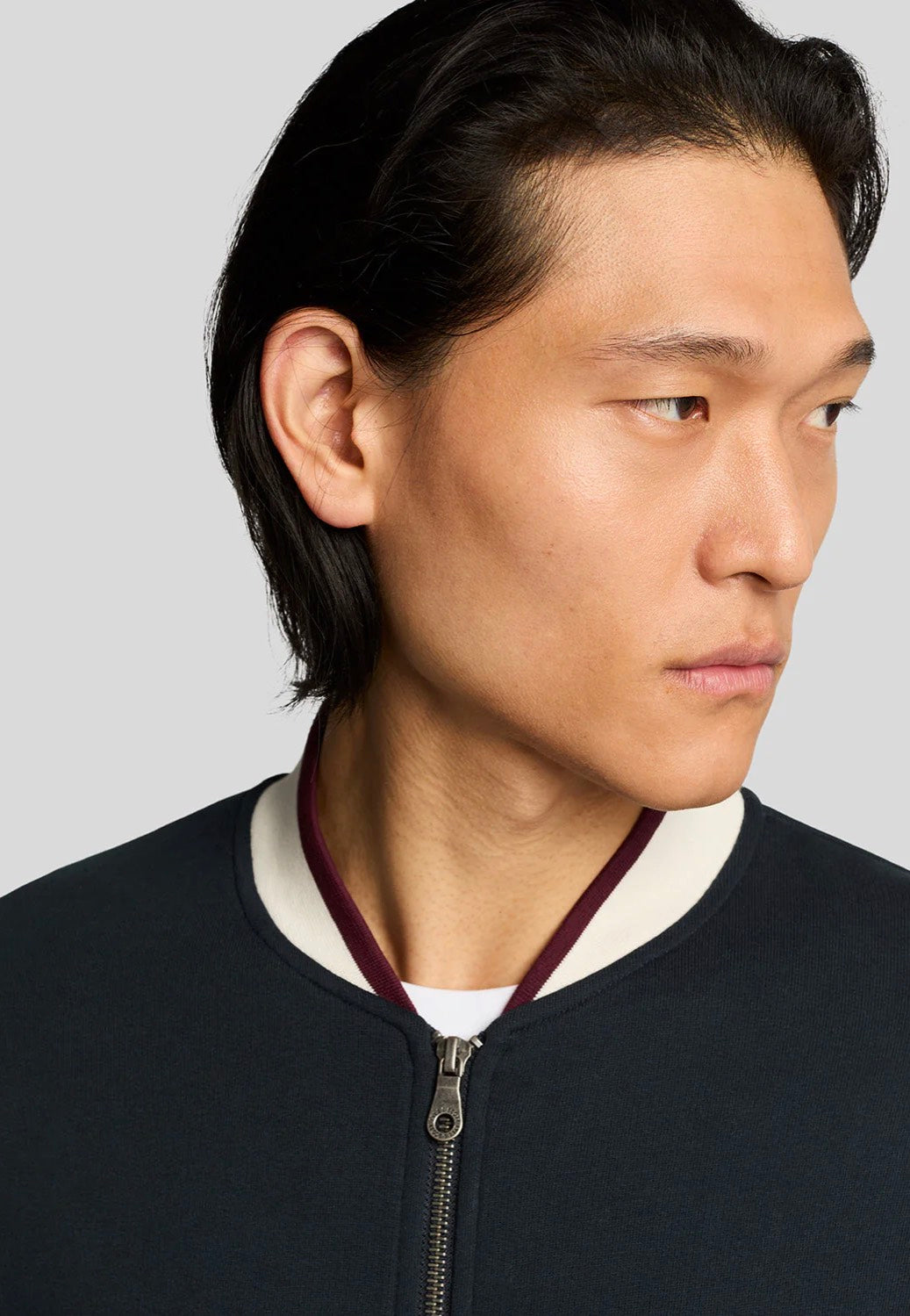 Lyle & Scott - Half Tipped Jersey Dark Navy - Jacket | Men-Image