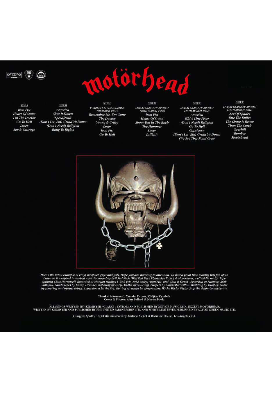 Motörhead Iron Fist (40Th Anniversary Edition) 3 Vinyl | Neutral-Image