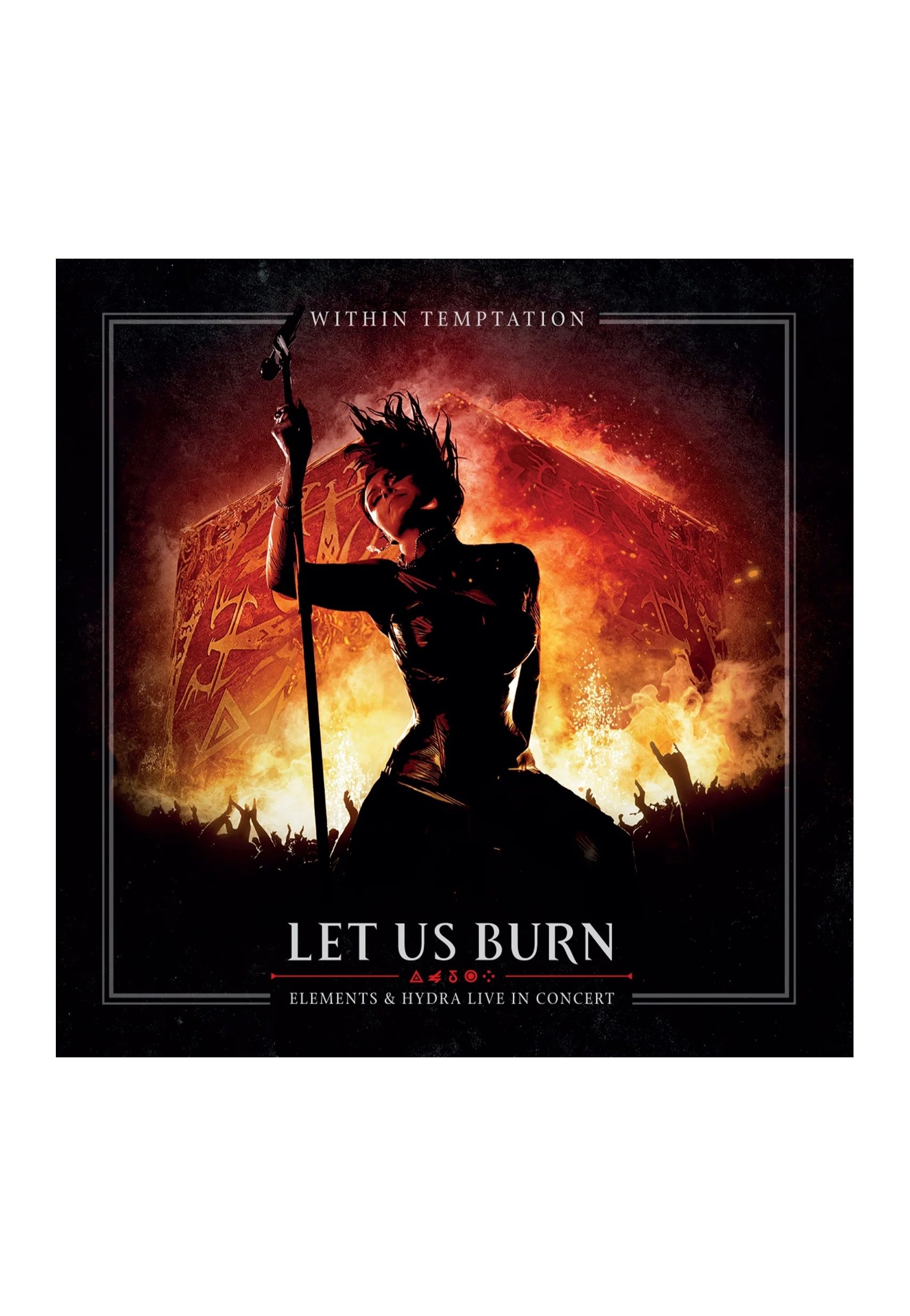 Within Temptation - Let Us Burn: Elements & Hydra Live in Concert Ltd. White/Yellow - Marbled 4 Vinyl  | Neutral-Image