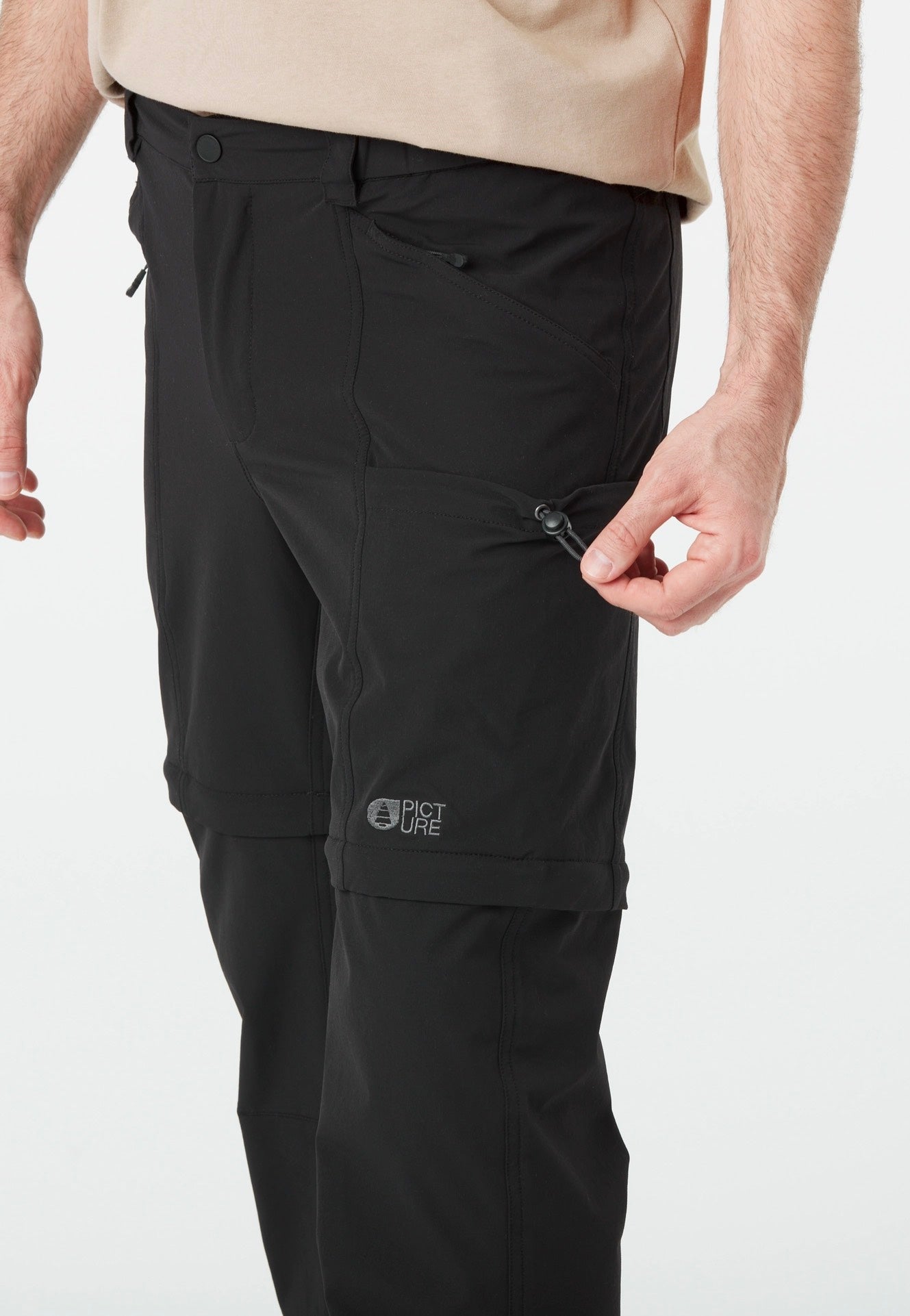 Picture - Outif 2In1 Stretch Black - Pants | Men-Image