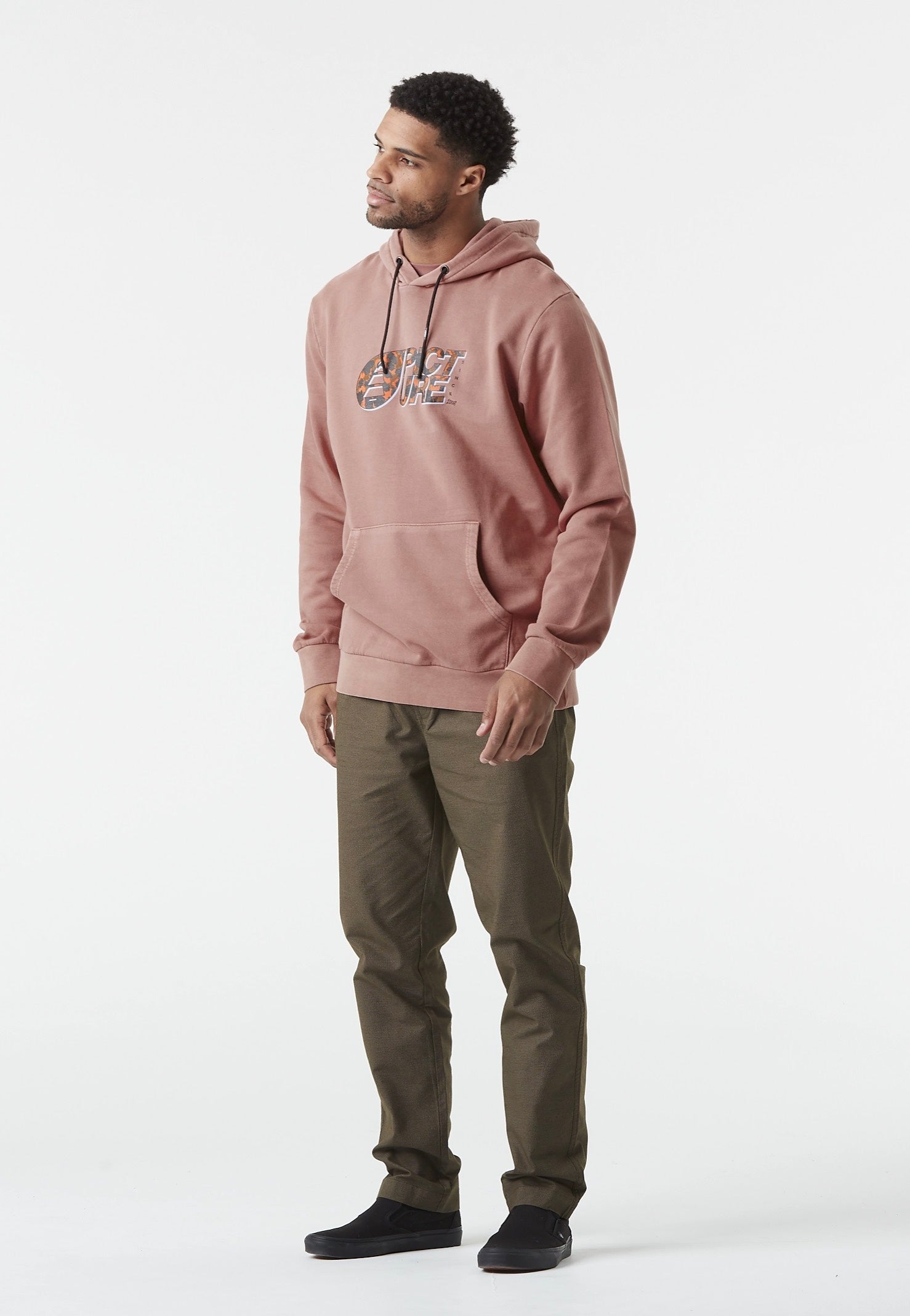 Picture - Basement Leo Washed Burlwood - Hoodie | Men-Image