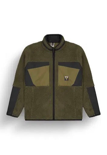 Picture - Pmbton Zip Fleece Tobacco/Black - Jacket | Men-Image