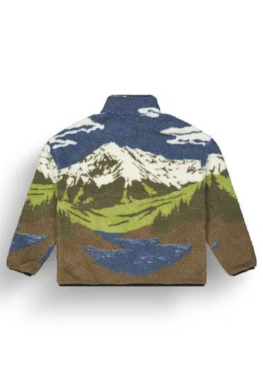 Picture - Halfdals Zip Cloudy Landscape Sherpa - Jacket | Men-Image