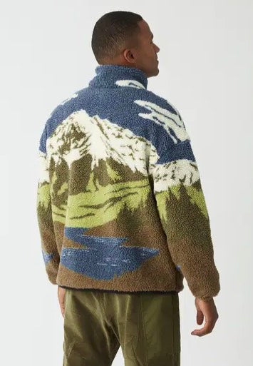 Picture - Halfdals Zip Cloudy Landscape Sherpa - Jacket | Men-Image