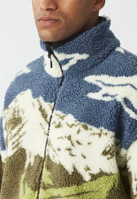 Picture - Halfdals Zip Cloudy Landscape Sherpa - Jacket | Men-Image