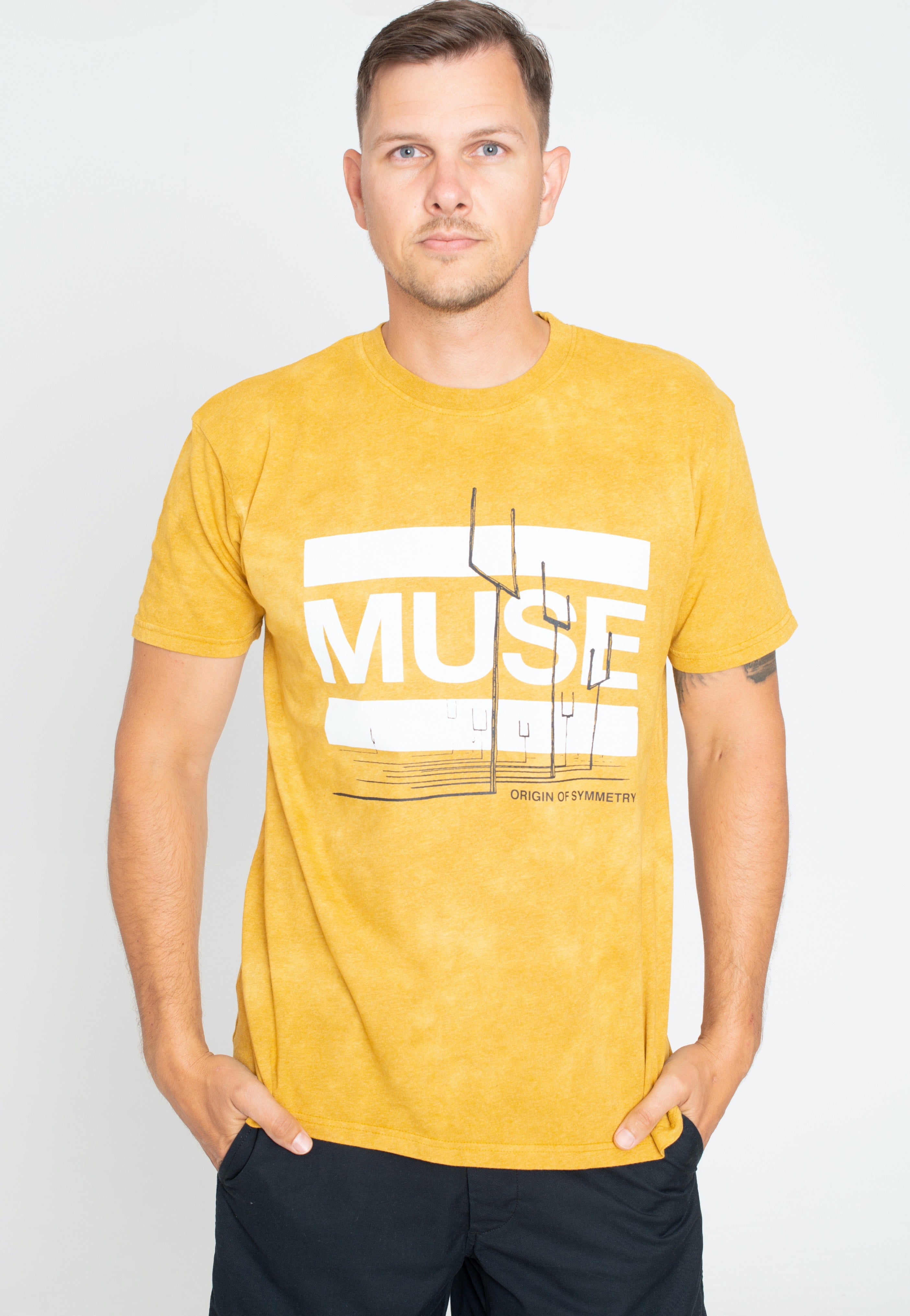 Muse - Origin Of Symmetry Dip-Dye Orange - T-Shirt | Impericon