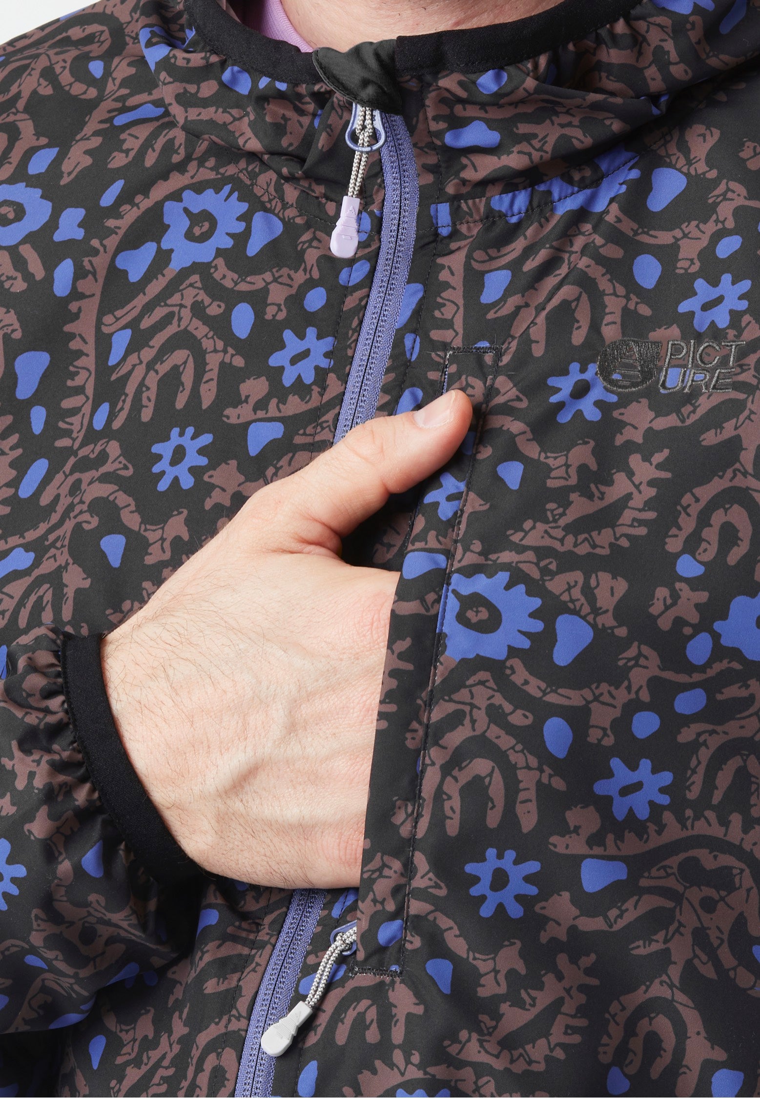 Picture - Scale Printed Ancolie Print - Jacket | Men-Image
