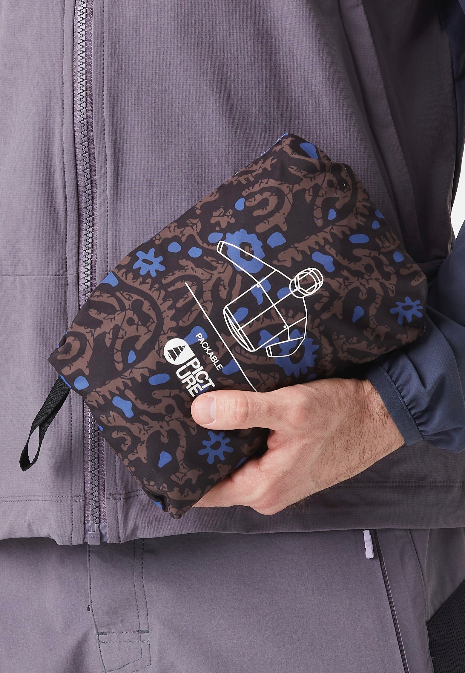 Picture - Scale Printed Ancolie Print - Jacket | Men-Image