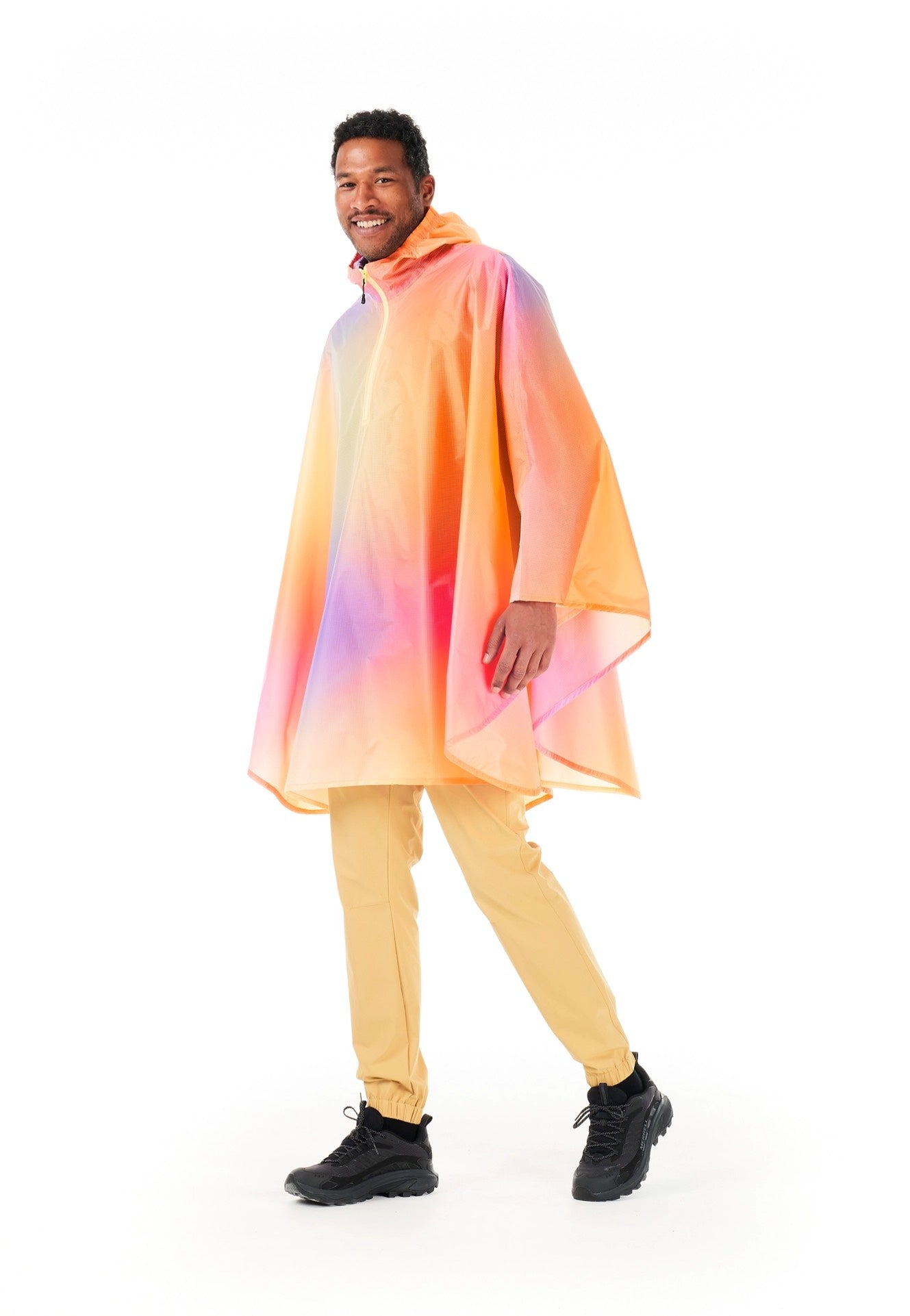 Picture - Eyasi Gradient Print - Poncho | Men-Image