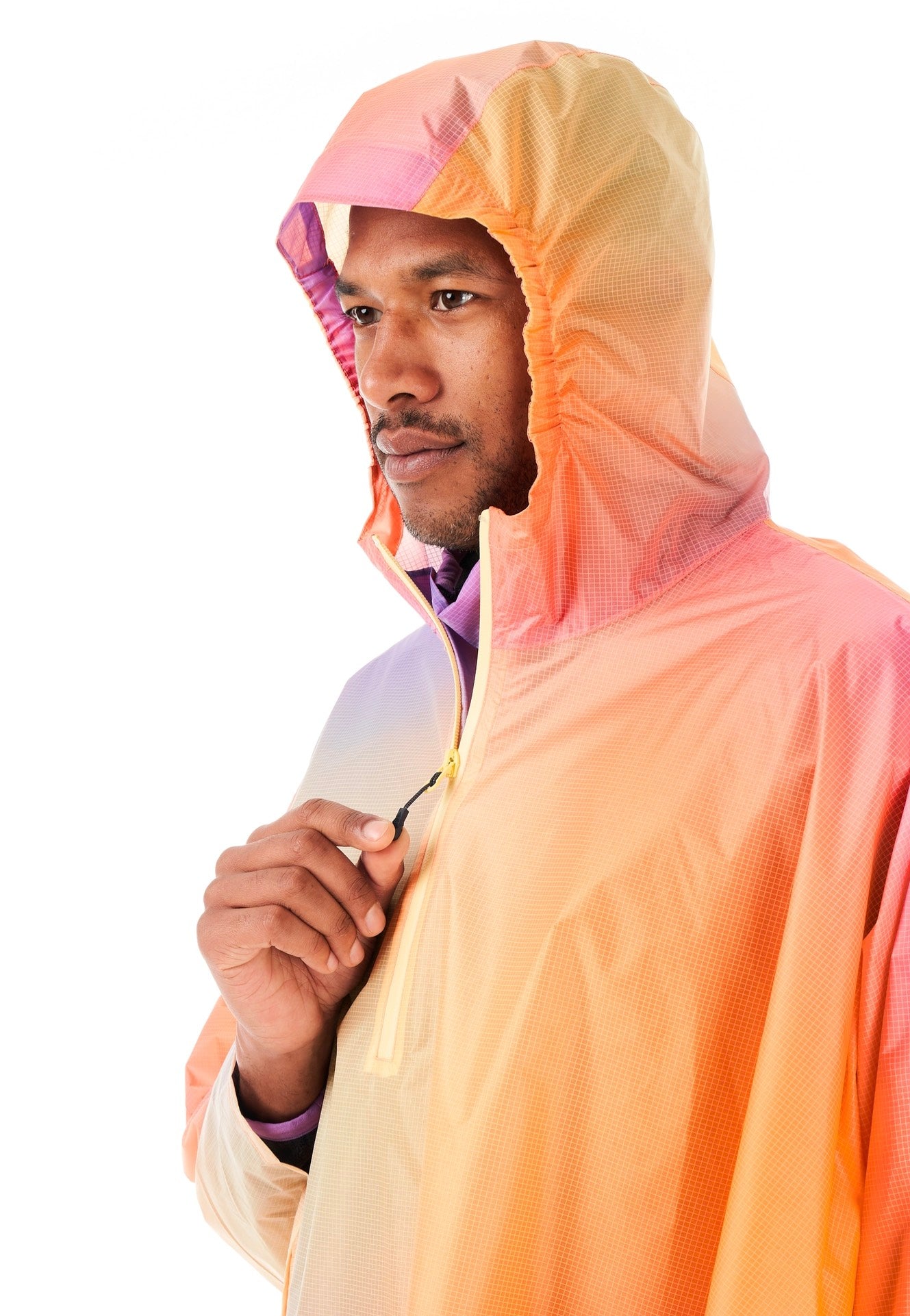 Picture - Eyasi Gradient Print - Poncho | Men-Image