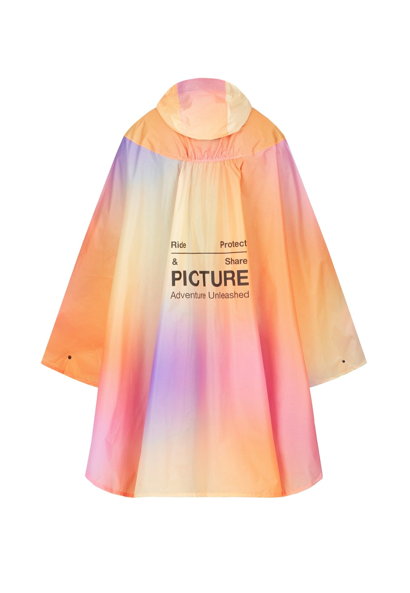 Picture - Eyasi Gradient Print - Poncho | Men-Image