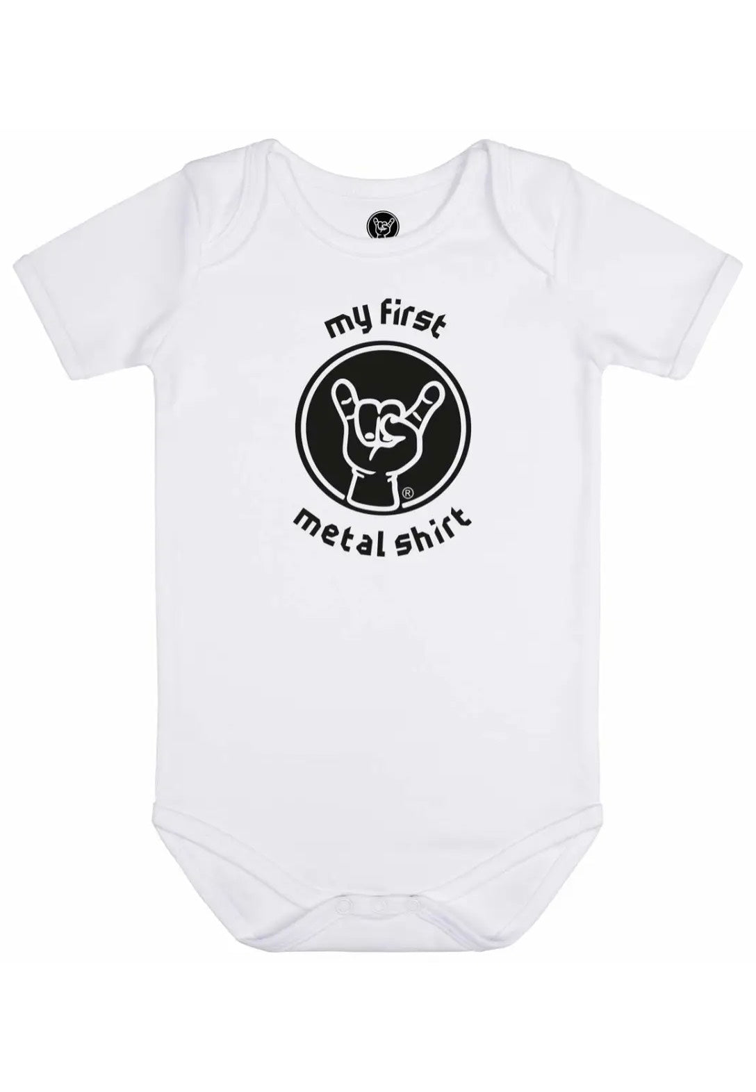 Metal Kids My First Metal Shirt White Babygrow Bodysuit | Men-Image