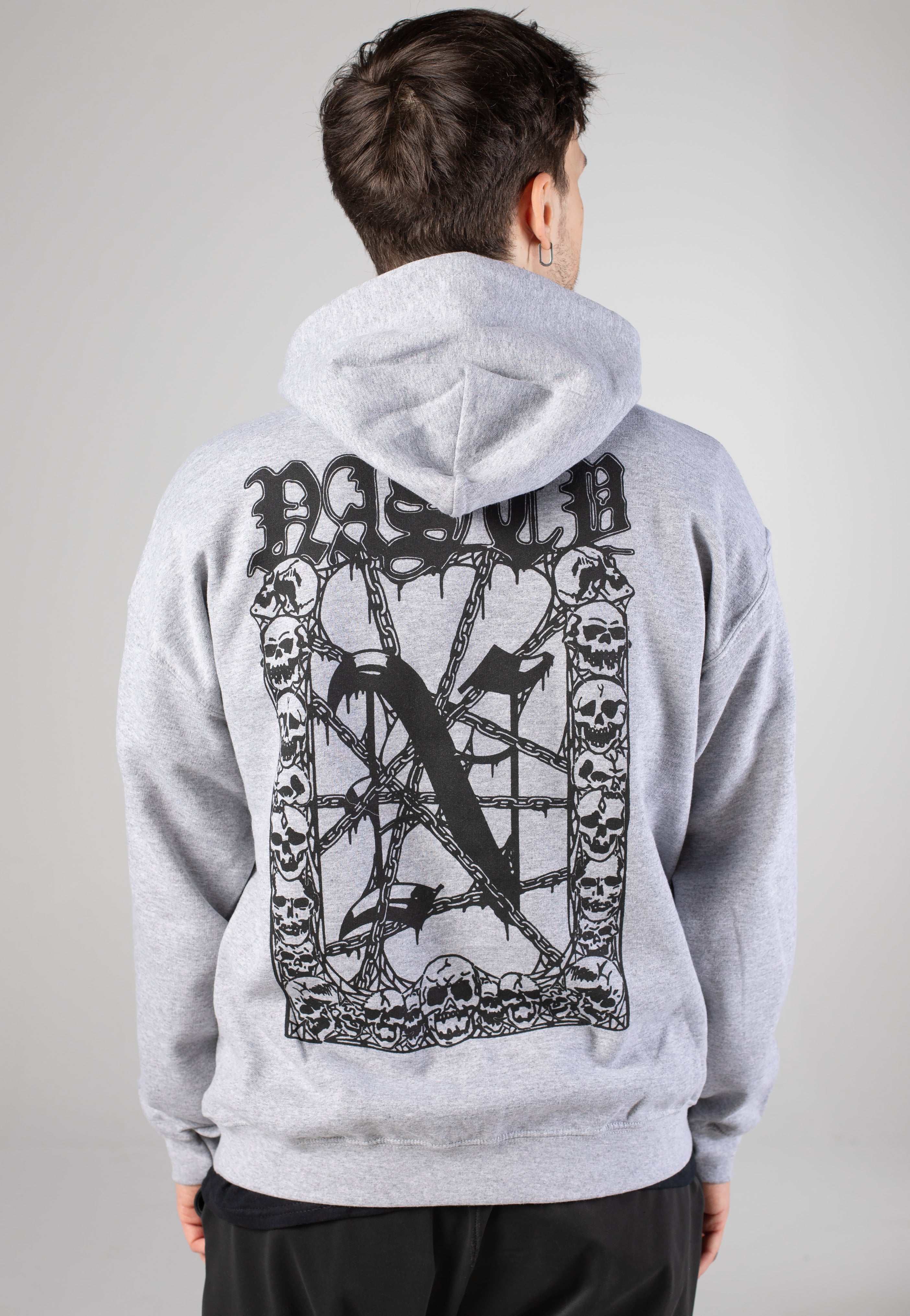 Nasty - Skull Chaos Sportsgrey - Hoodie | Men-Image