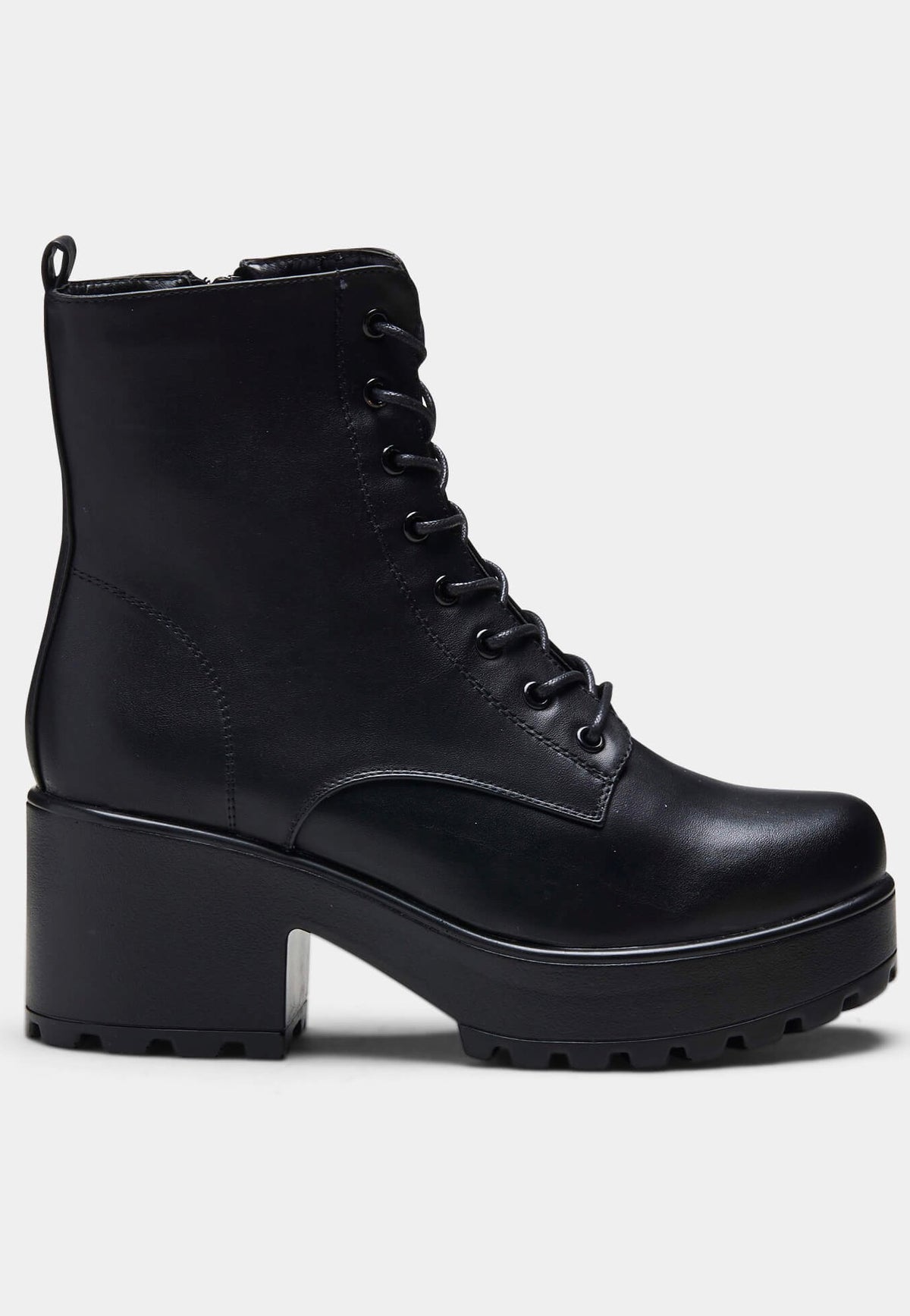 Koi Footwear GIN Platform Military Black Girl Shoes | Women-Image