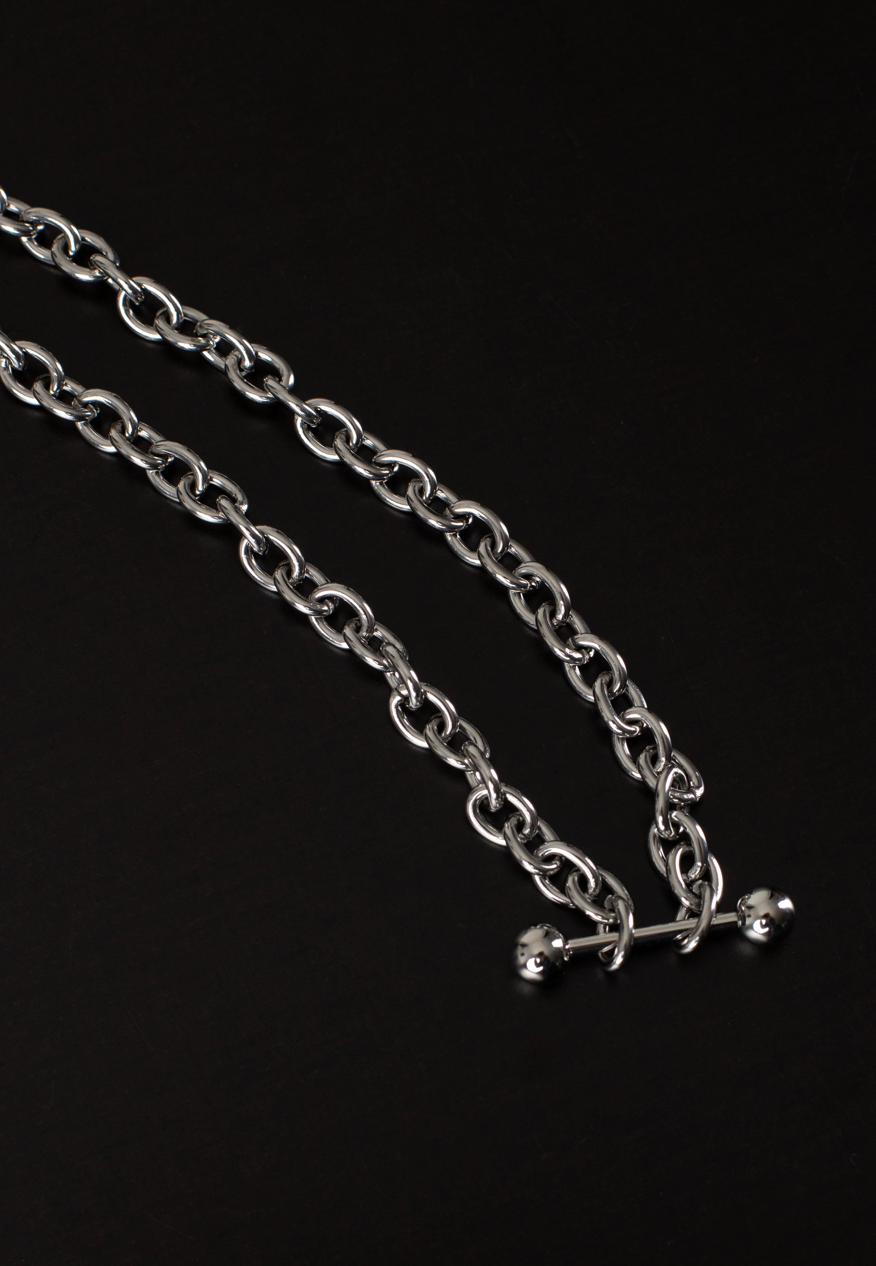 Wildcat - Barbell Silver - Necklace | Neutral-Image