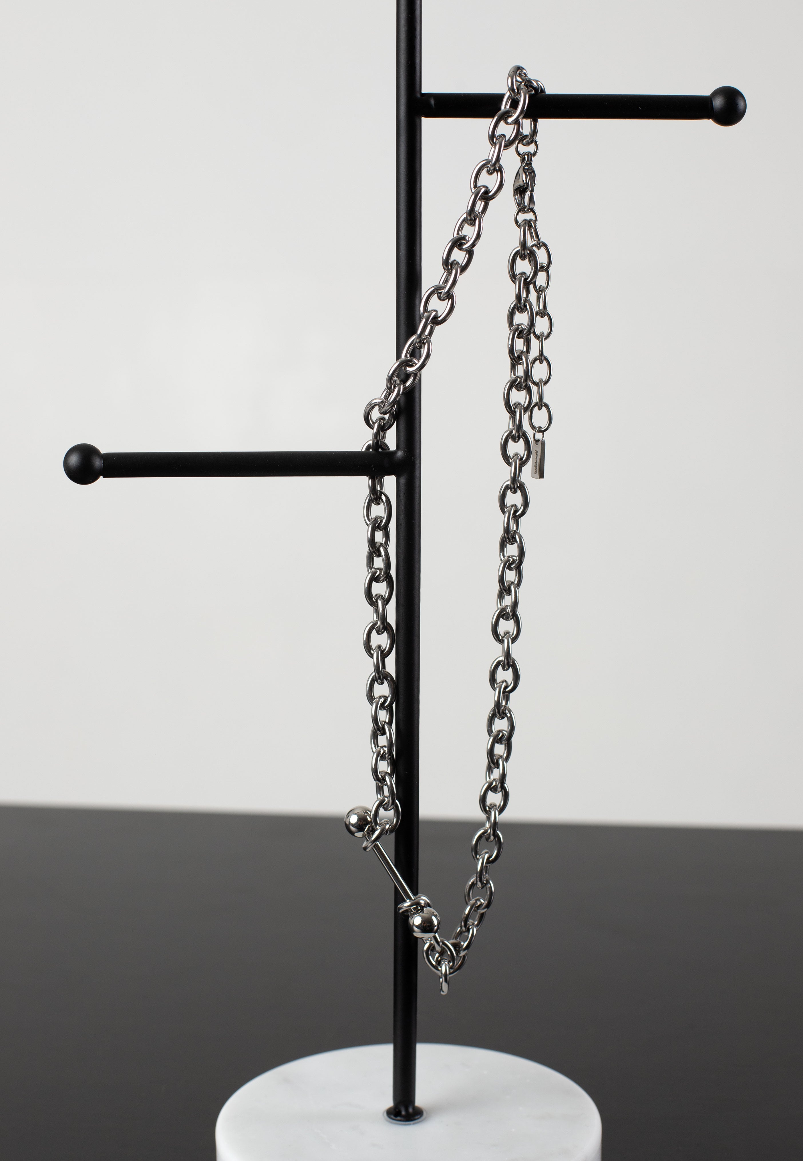 Wildcat - Barbell Silver - Necklace | Neutral-Image