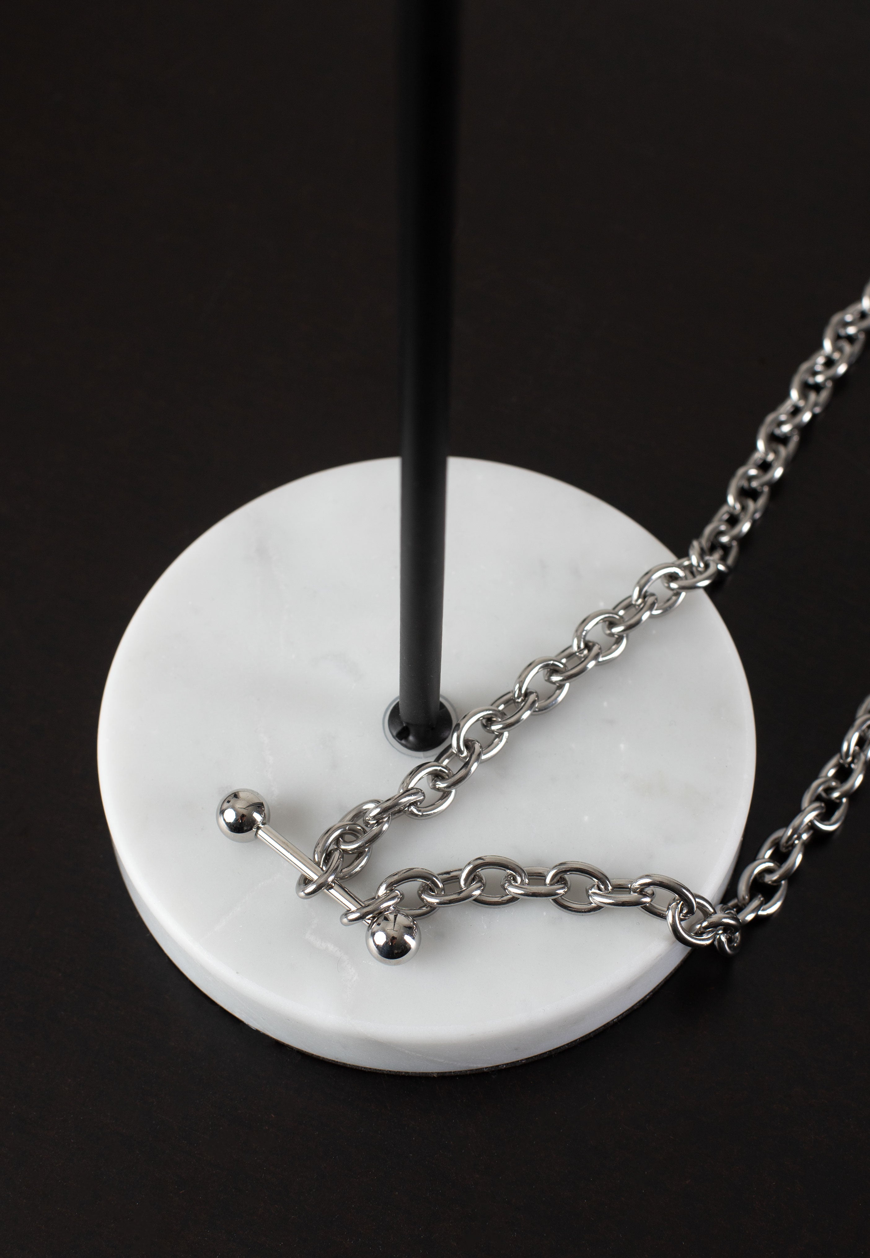 Wildcat - Barbell Silver - Necklace | Neutral-Image