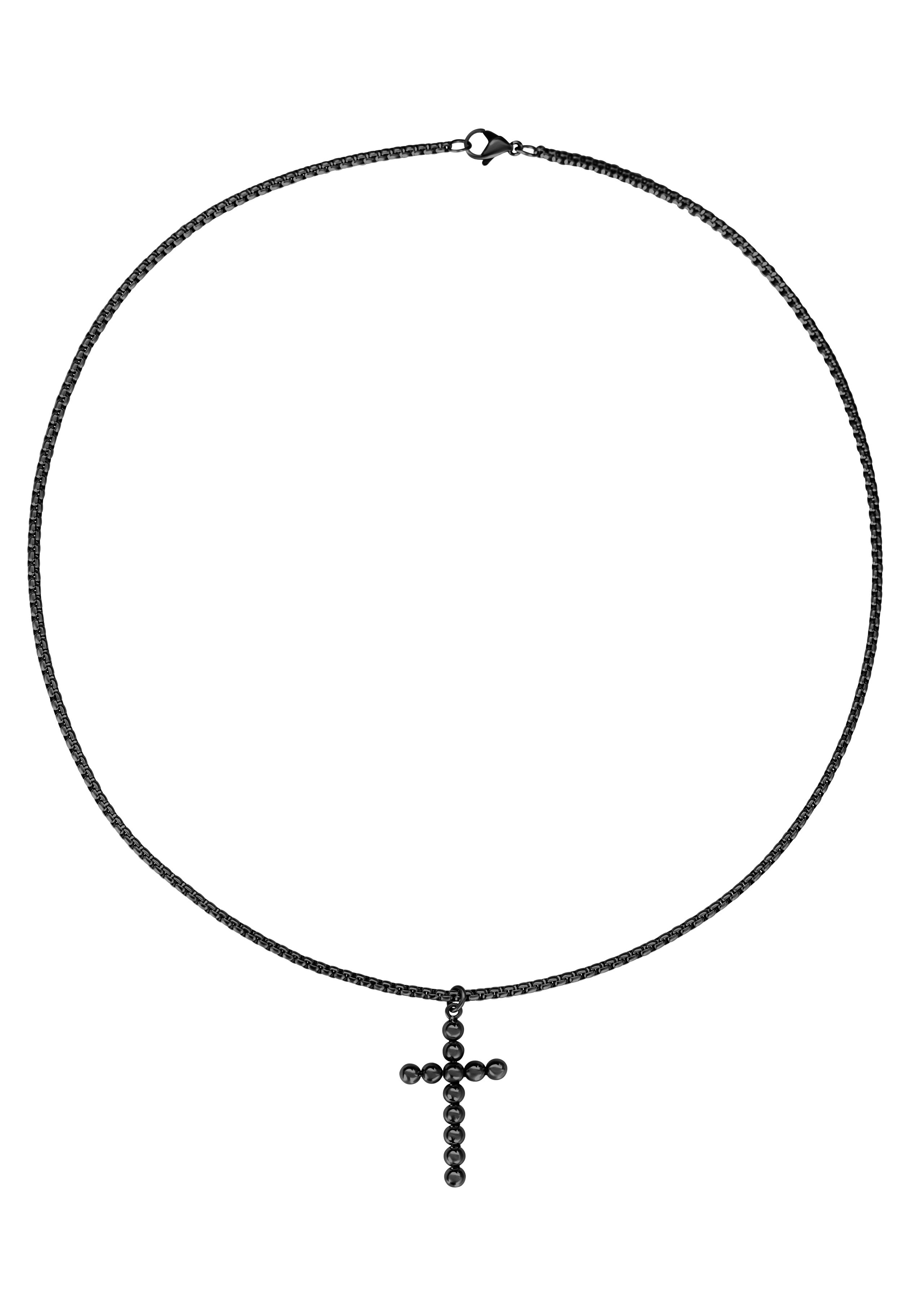 Wildcat - Bubble Cross Black - Necklace | Neutral-Image