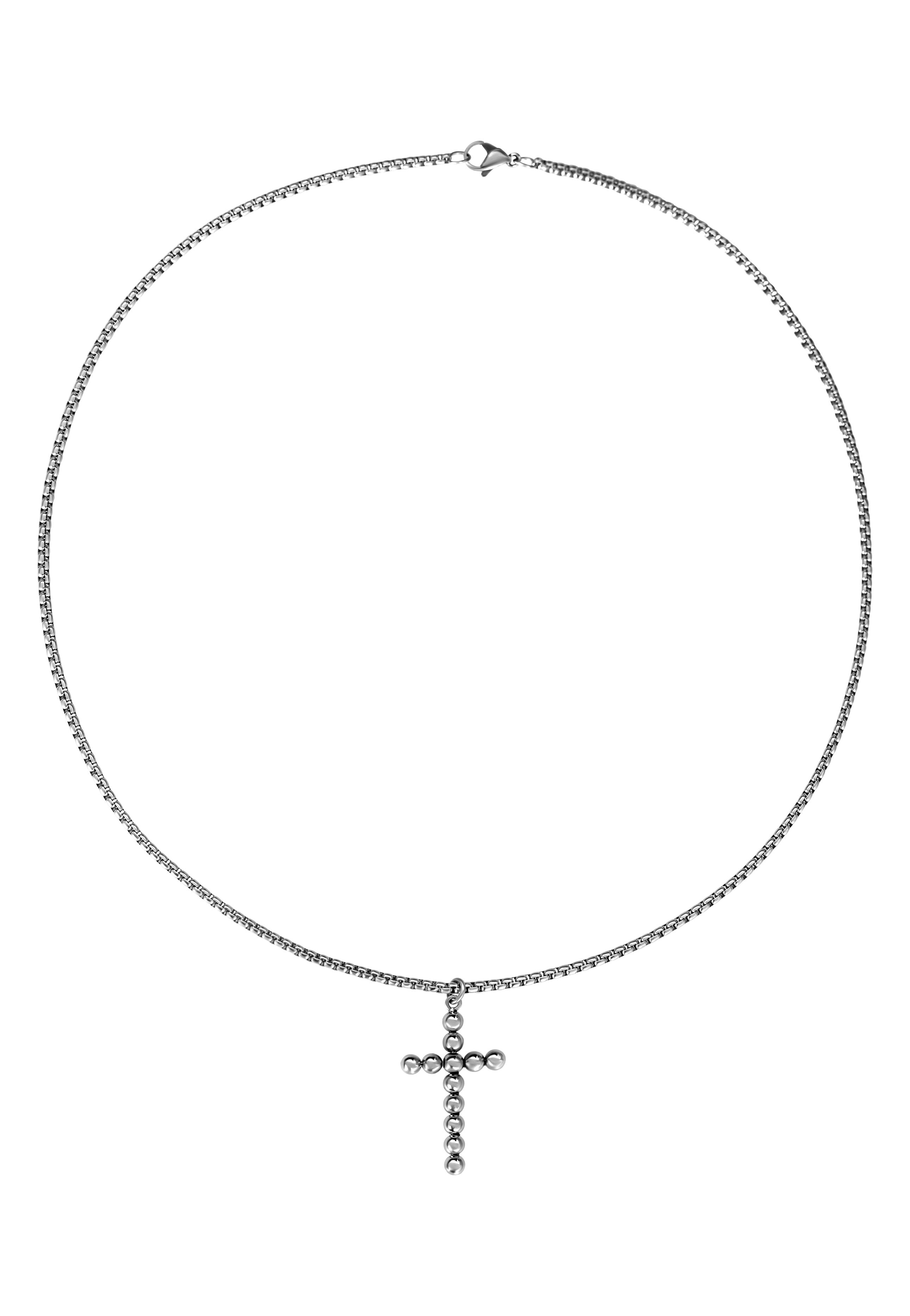 Wildcat - Bubble Cross Silver - Necklace | Neutral-Image