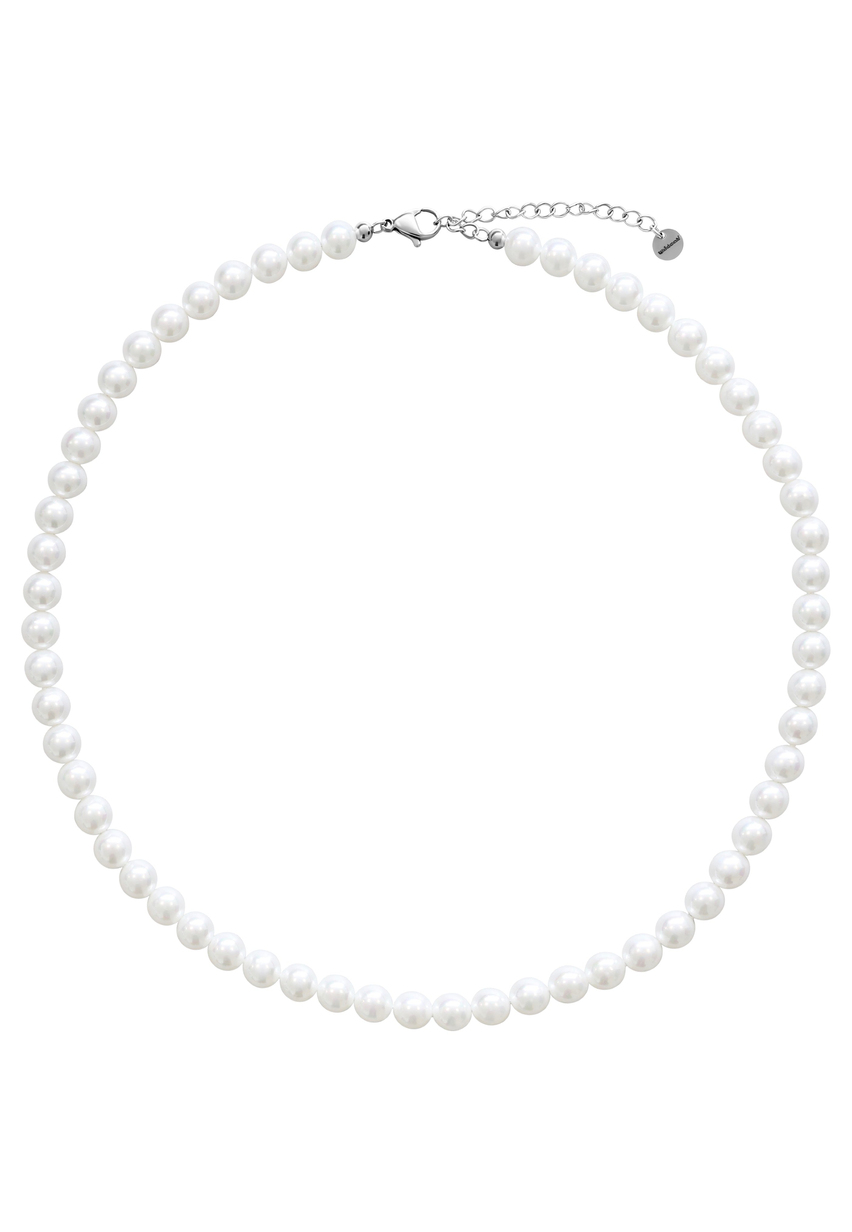 Wildcat - Big Synthetic Pearl Silver - Necklace | Neutral-Image