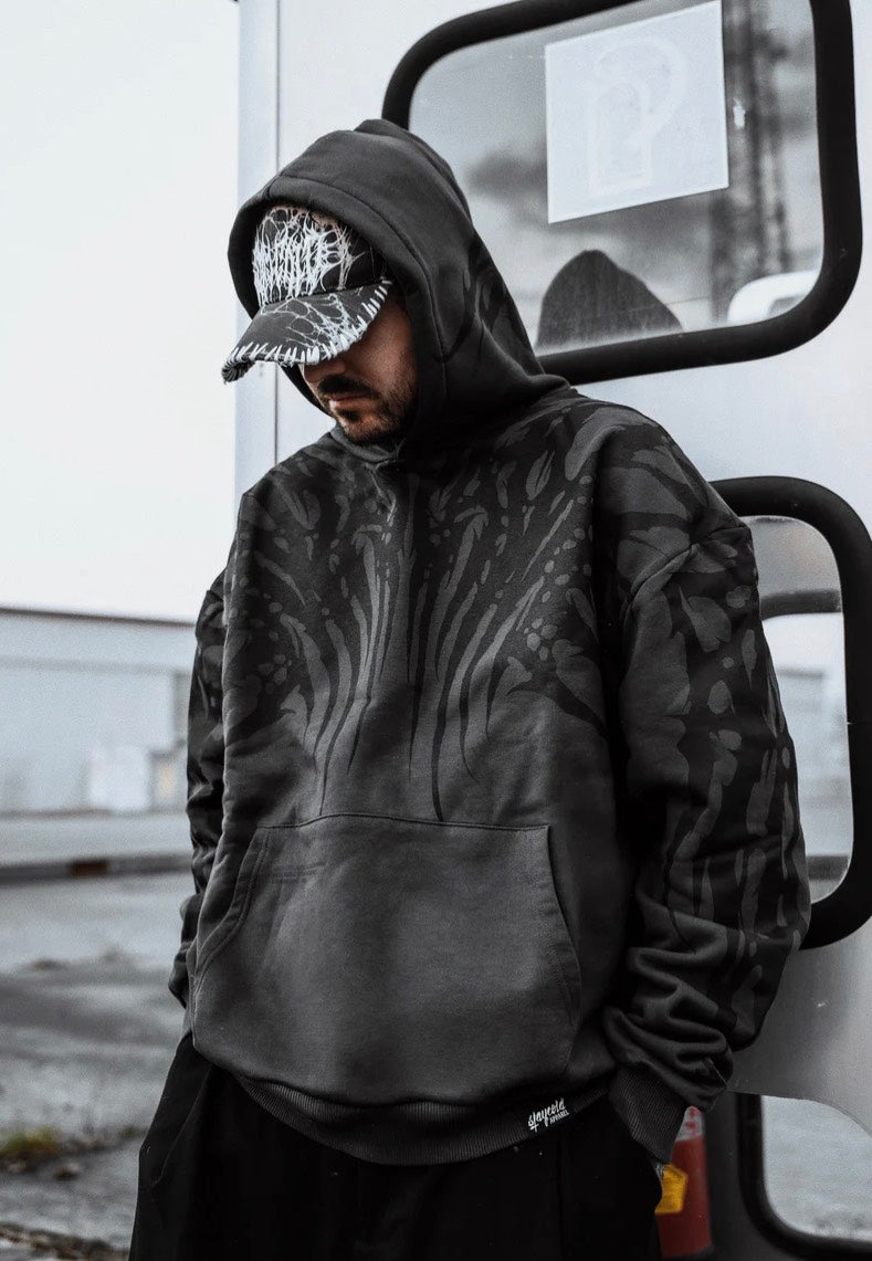 Stay Cold Apparel - Necroblade Heavy Oversized Black - Hoodie | Neutral-Image