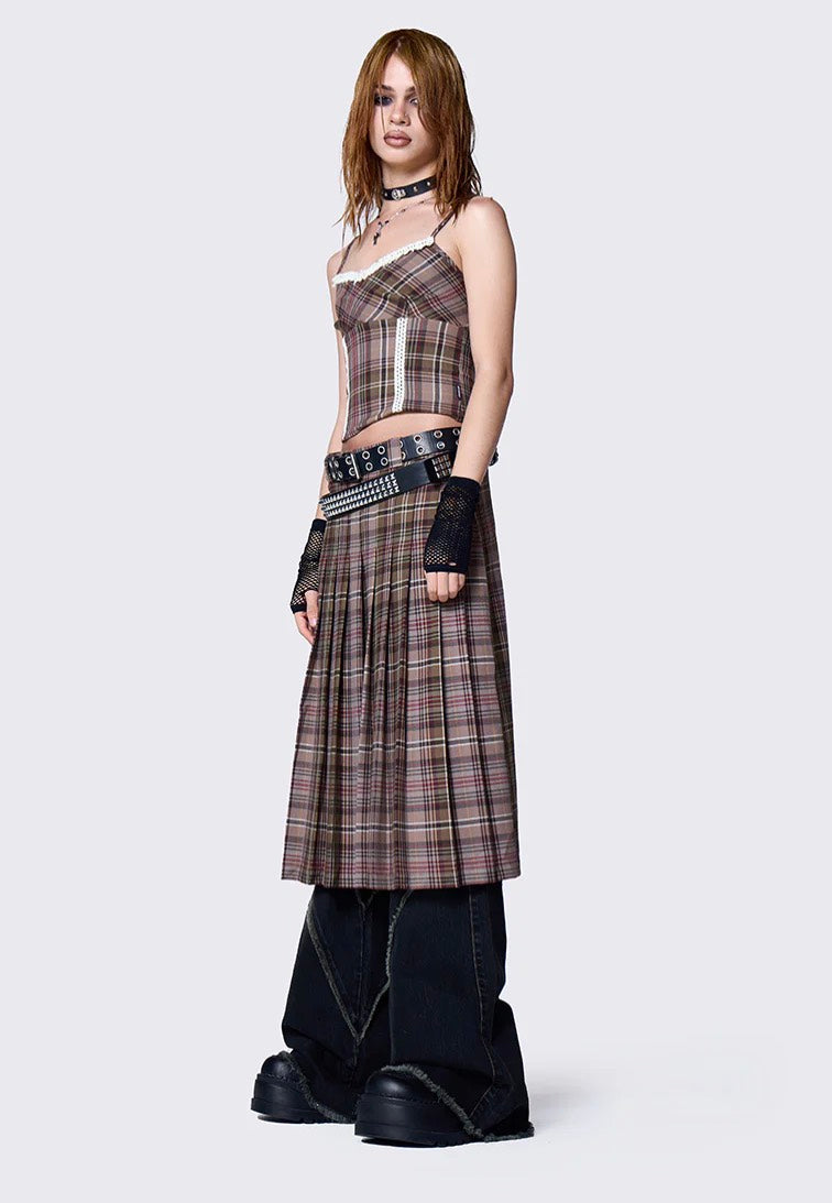 Minga London - Nenna Pleated Tartan - Skirt | Impericon