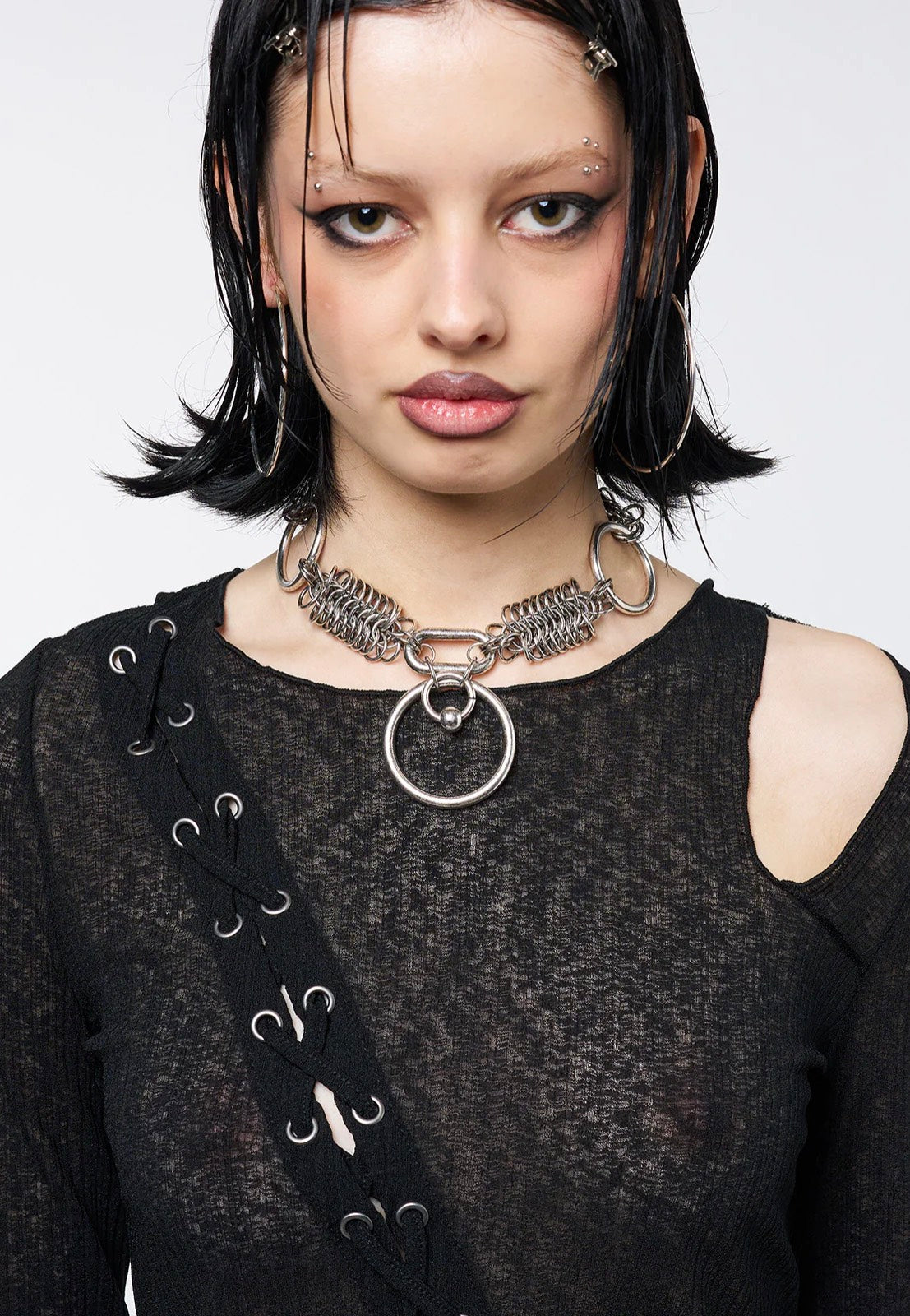 Minga London - Nexus O-Ring  Silver - Choker | Neutral-Image