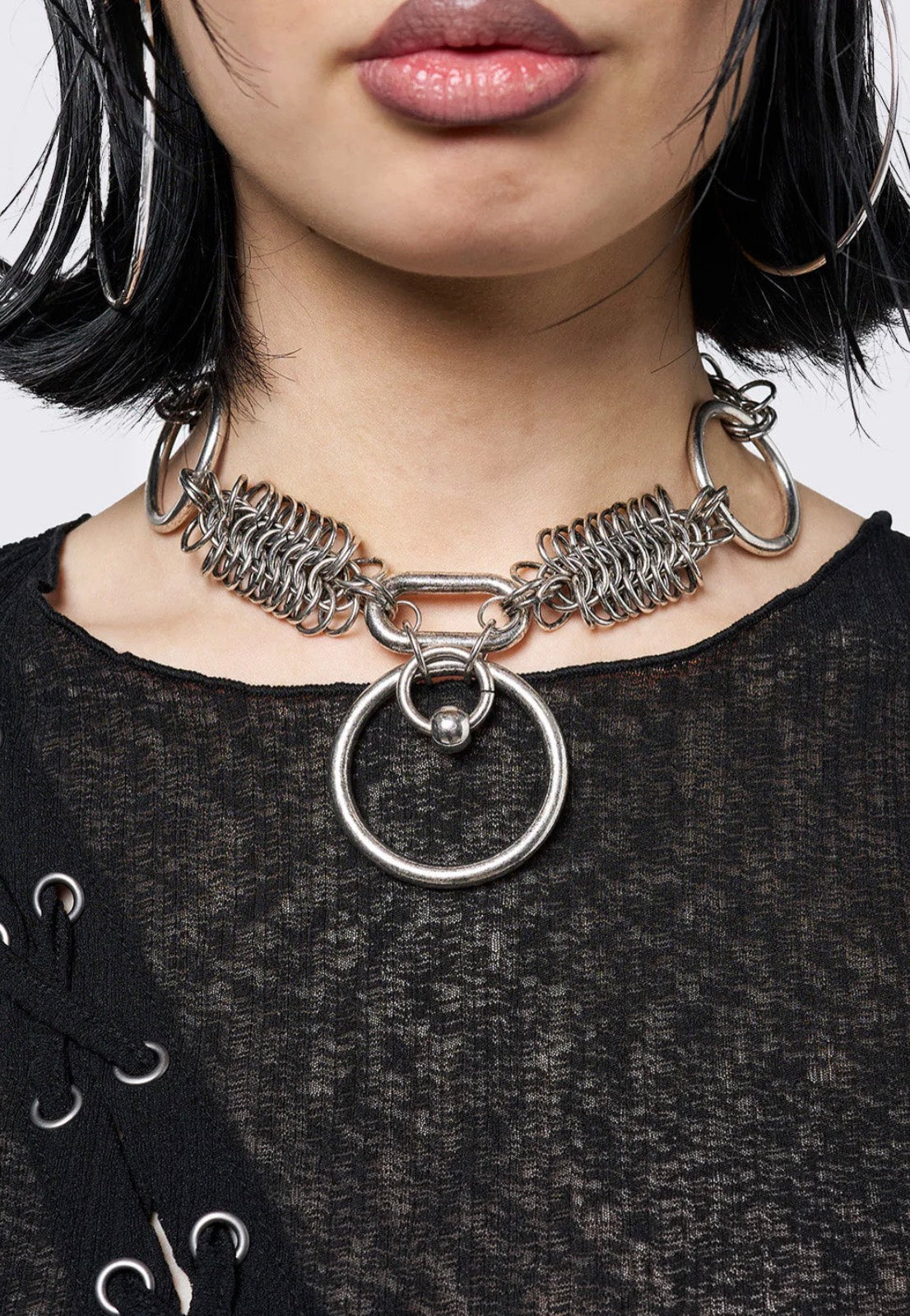 Minga London - Nexus O-Ring  Silver - Choker | Neutral-Image