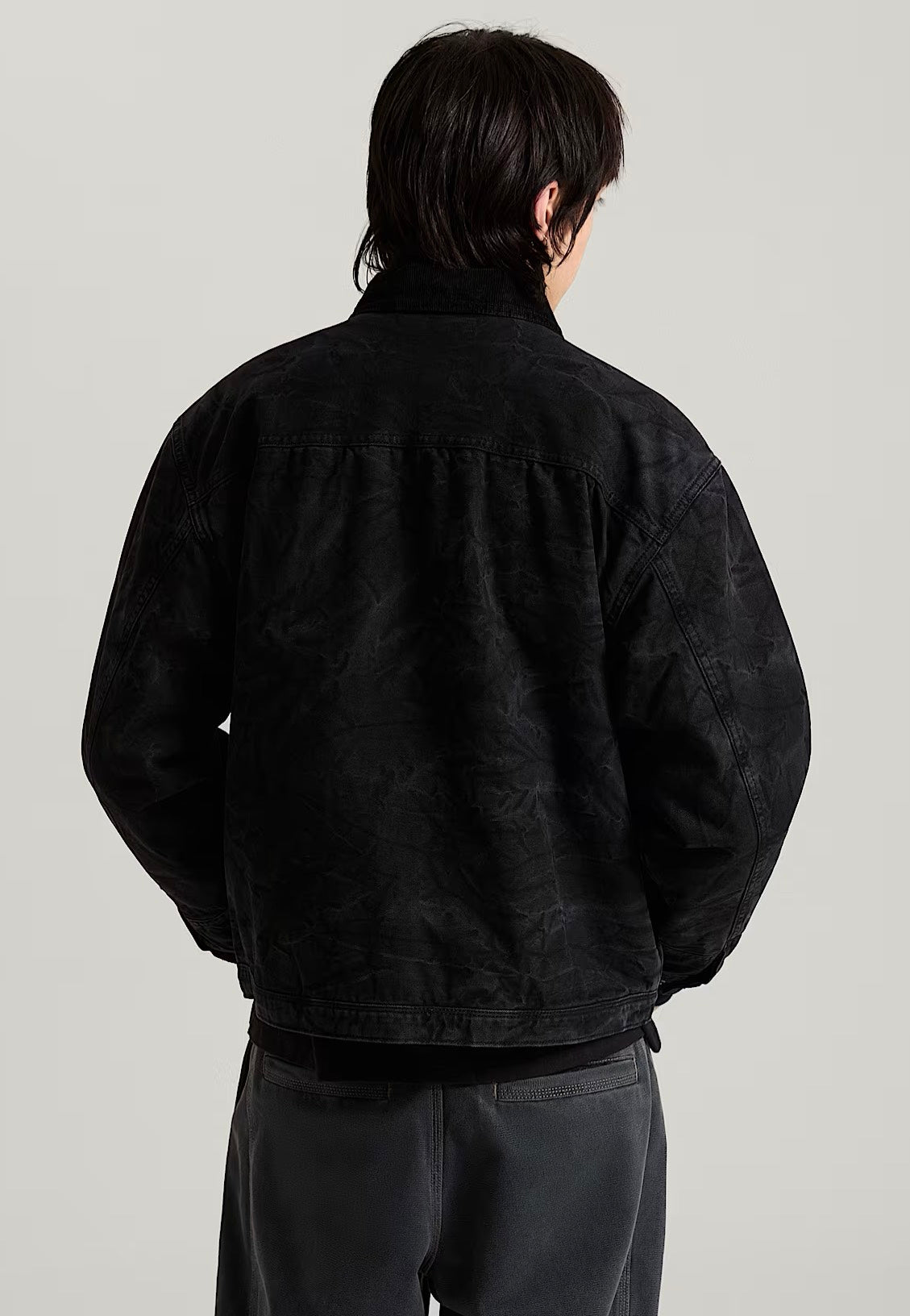 Vans Nico Cropped Chore Canvas Black Jacke | Men-Image