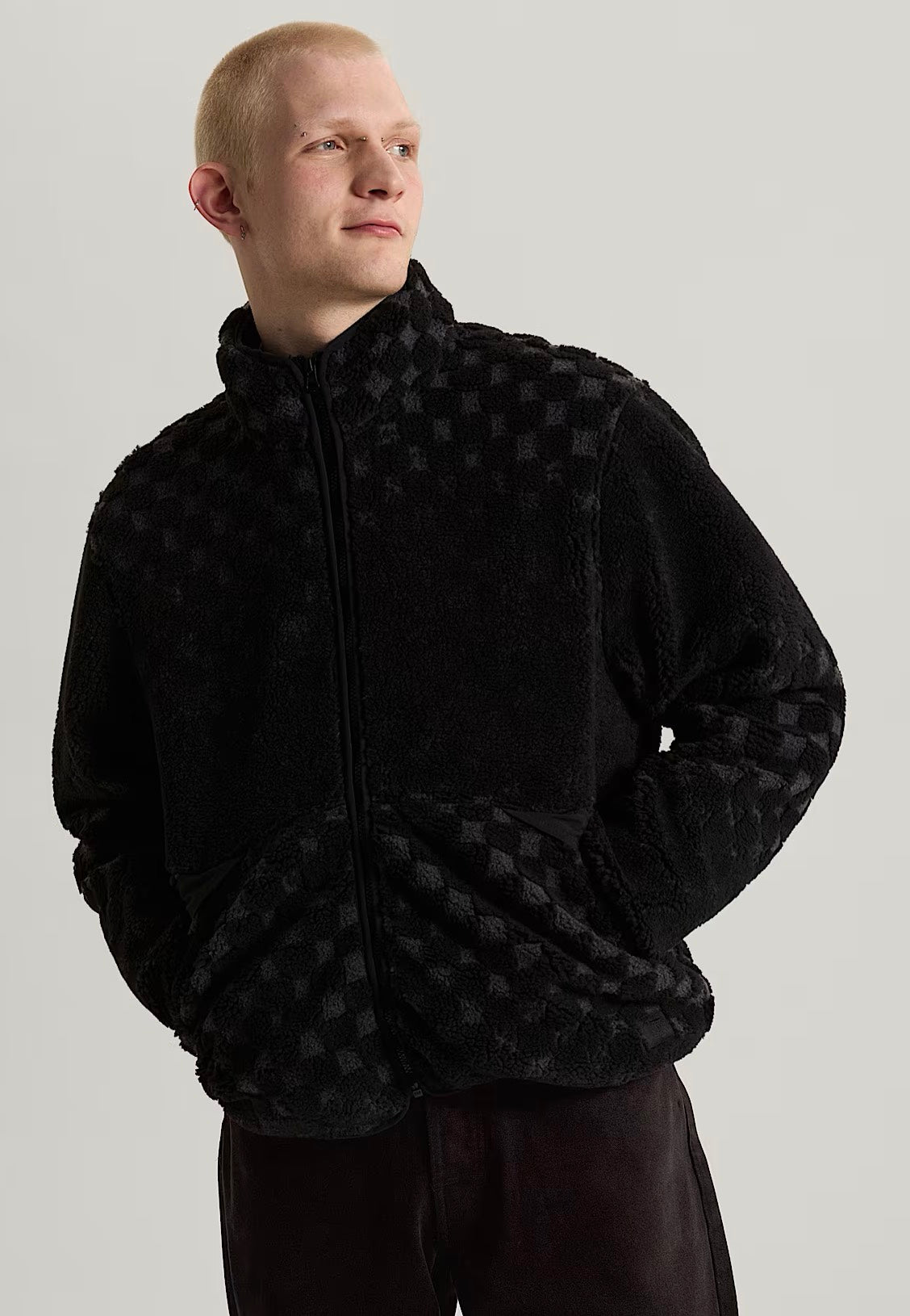 Vans Nights High Pile Black Jacket | Men-Image