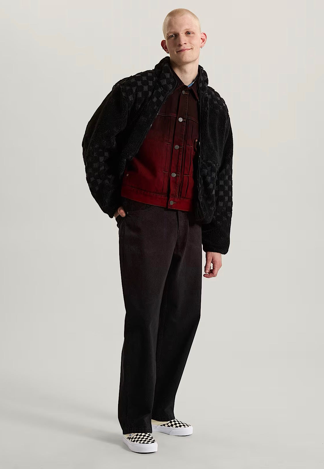 Vans Nights High Pile Black Jacket | Men-Image