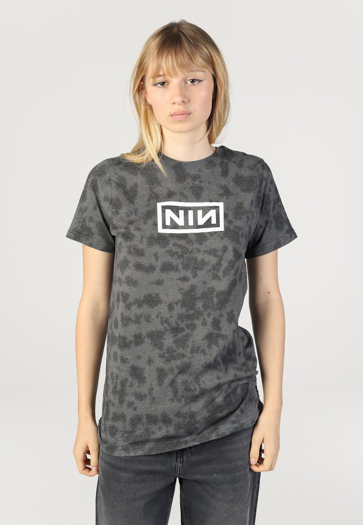 Nine Inch Nails Logo (Wash Collection) T-Shirt | Women-Image