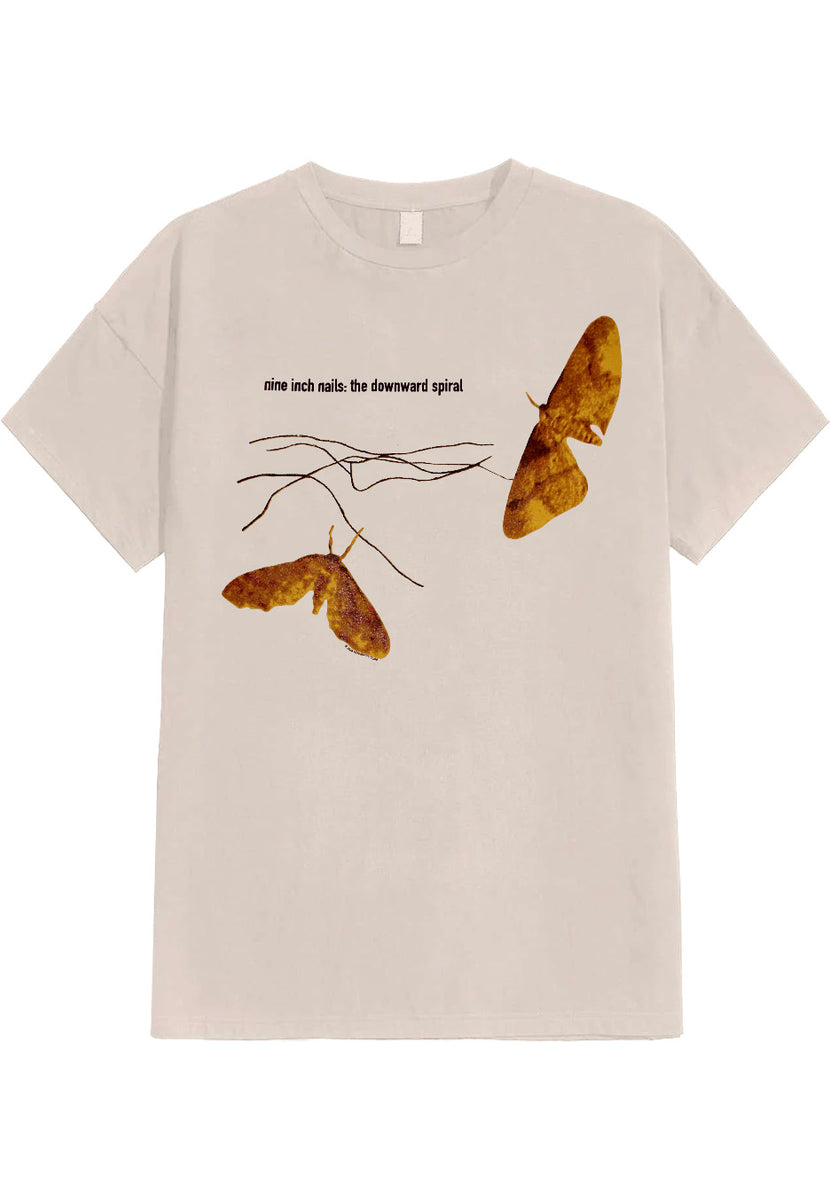Nine Inch Nails TシャツM TheDownwardSpiral Nine Inch Nails - The Downward Spiral Moth Sand - T-Shirt | Impericon