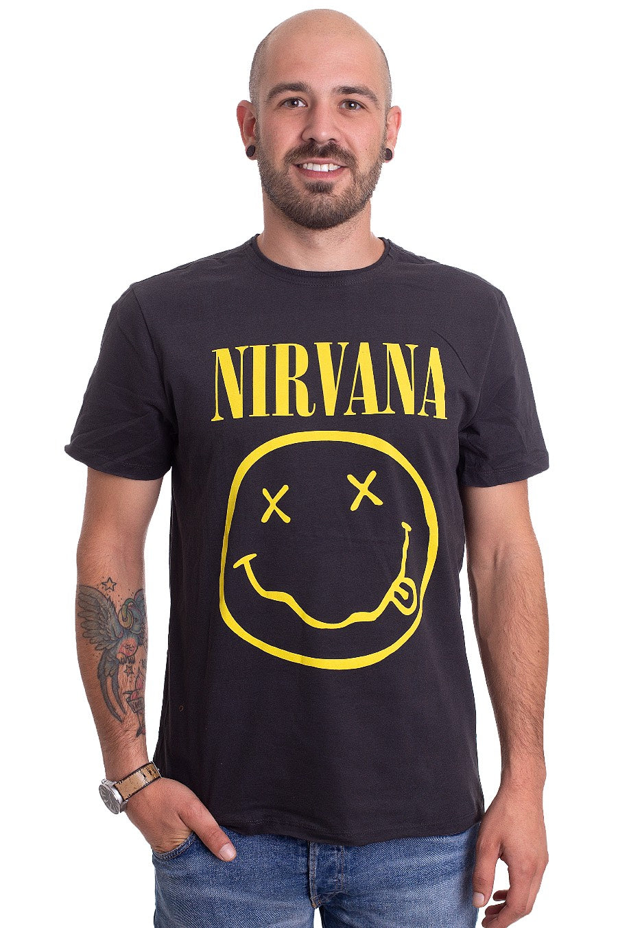 Nirvana Smiley Face T Shirt Vintage Nirvana T-Shirt: 1992 Y2K