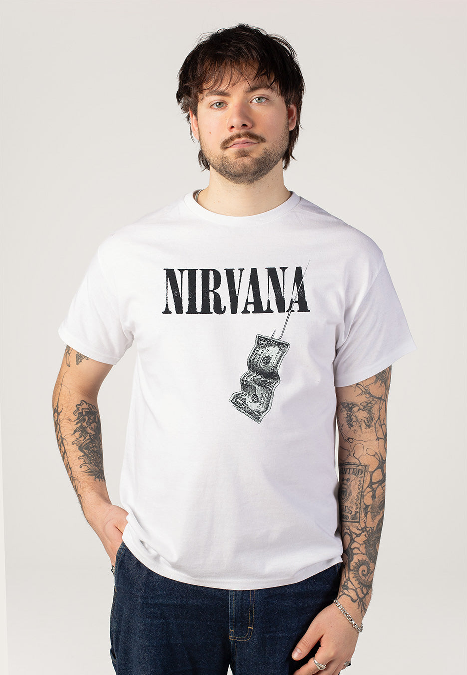 Nirvana - Nevermind Dollar Loose White - T-Shirt | Men-Image