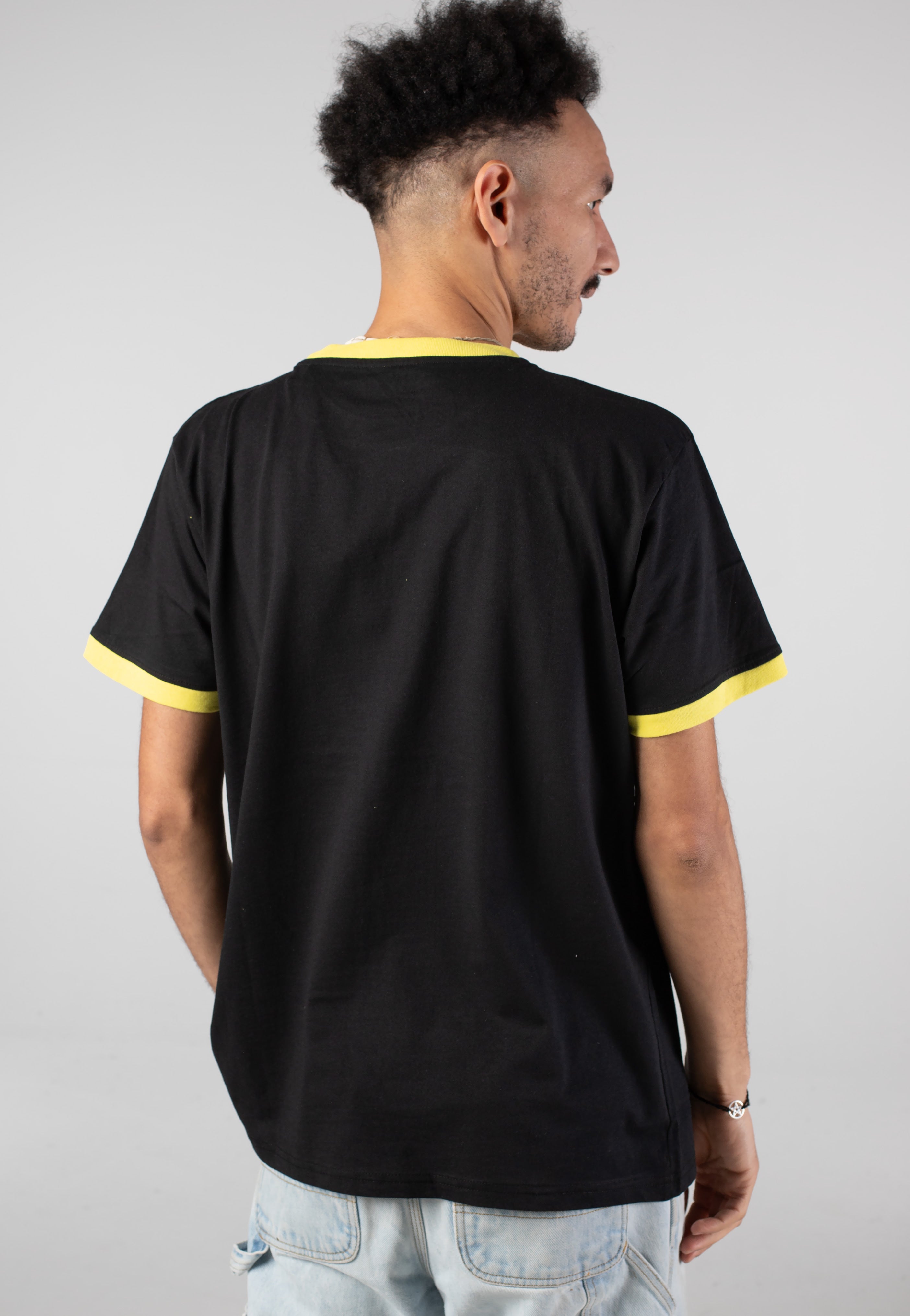 Nirvana Outline Happy Face Ringer - T-Shirt | Impericon