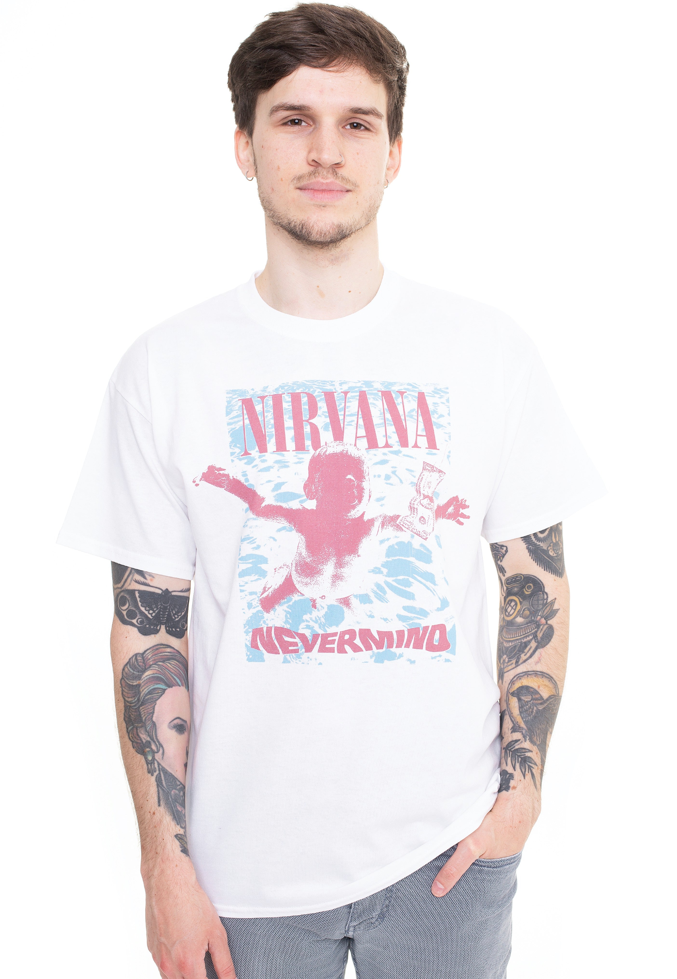 Nirvana - People Are People White - T-Shirt | Men-Image