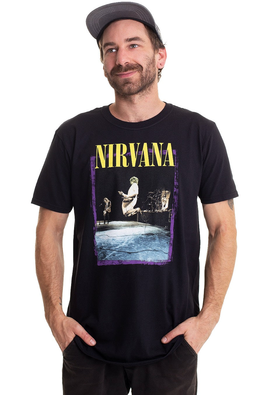 Nirvana - Stage Jump - T-Shirt | Men-Image