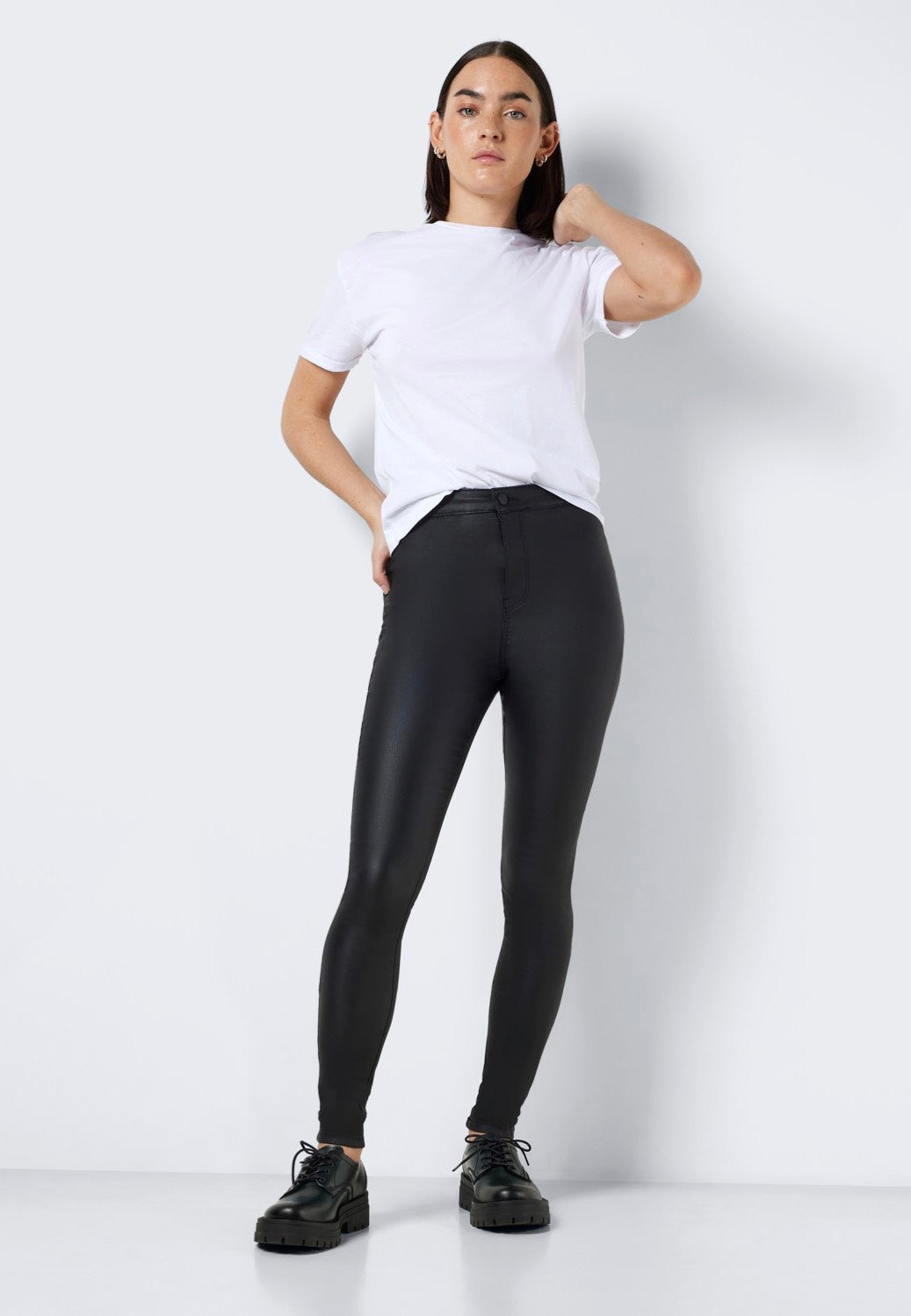 Noisy May - Ella Super Coated Black - Leggings | Women-Image