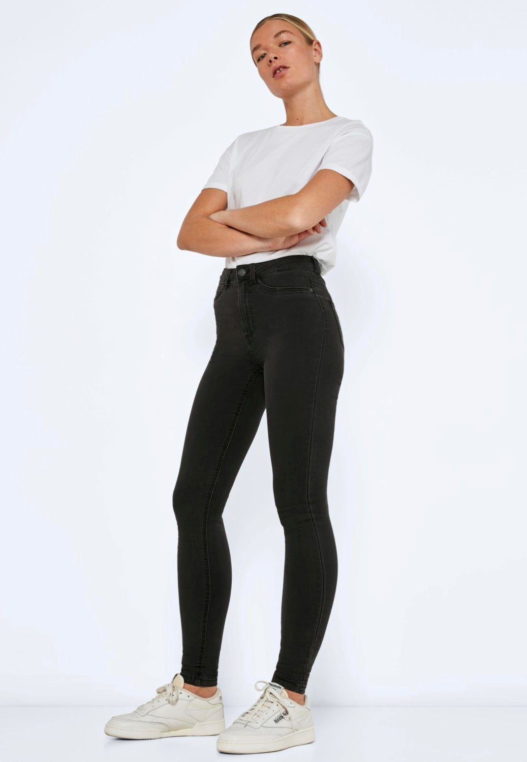 Noisy May - Callie Skinny Dark Grey Denim - Jeans | Women-Image