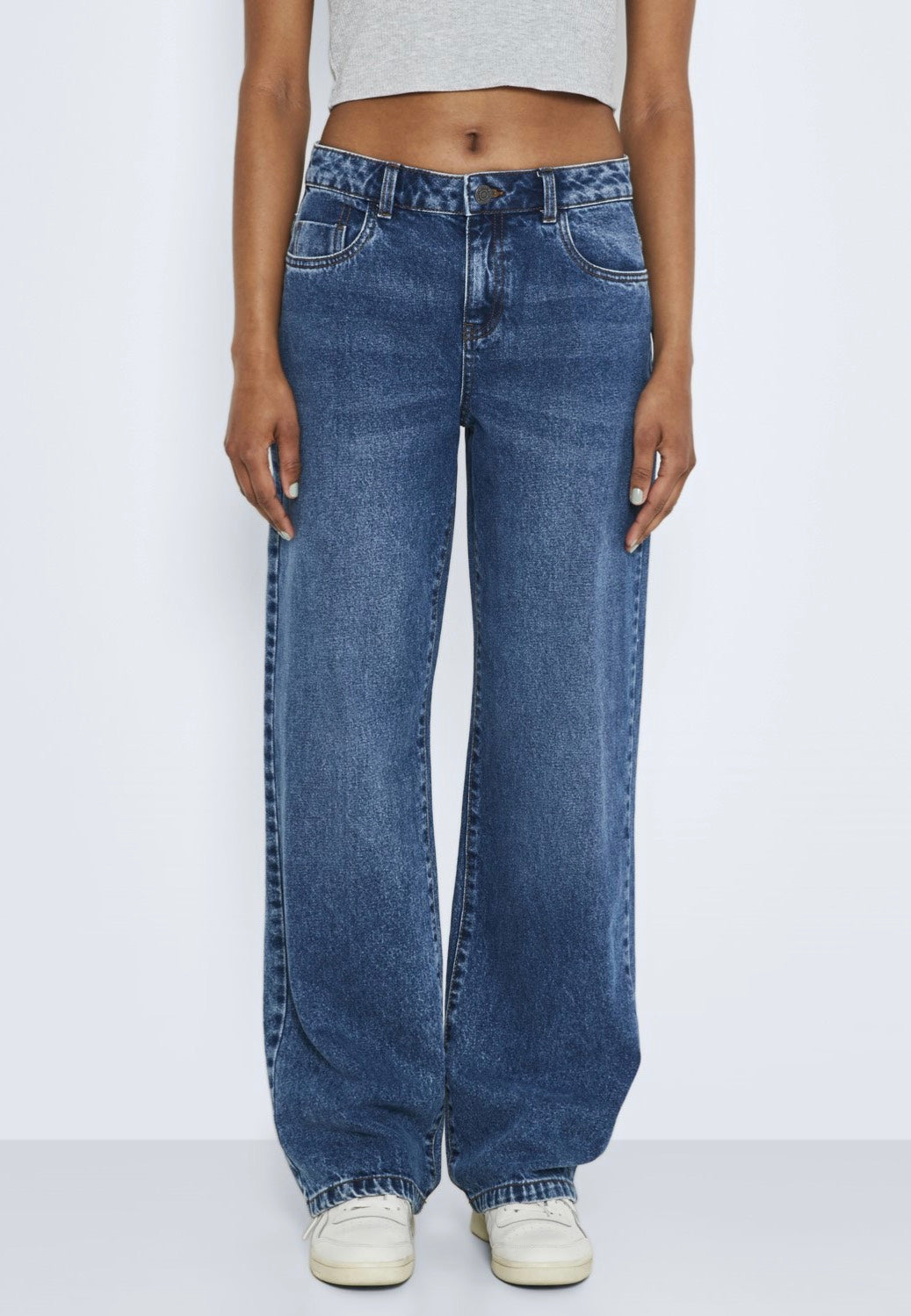 Noisy May - Amanda Wide Medium Blue Denim - Jeans | Women-Image
