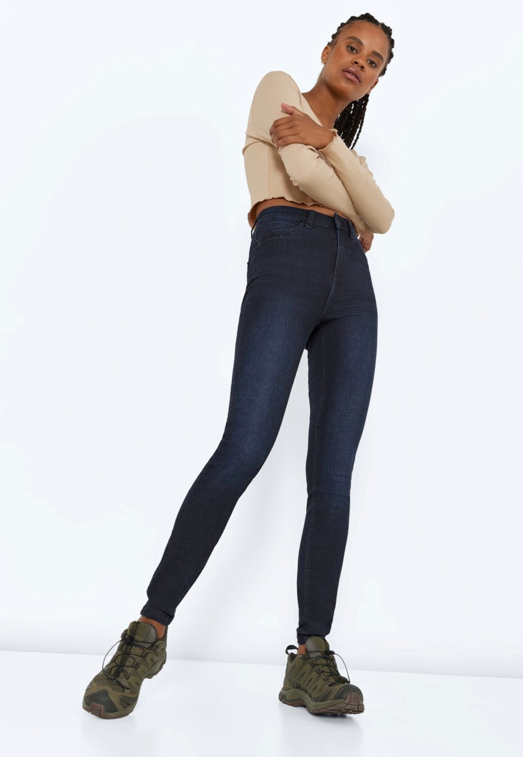 Noisy May - Callie Skinny Dark Blue Denim - Jeans | Women-Image
