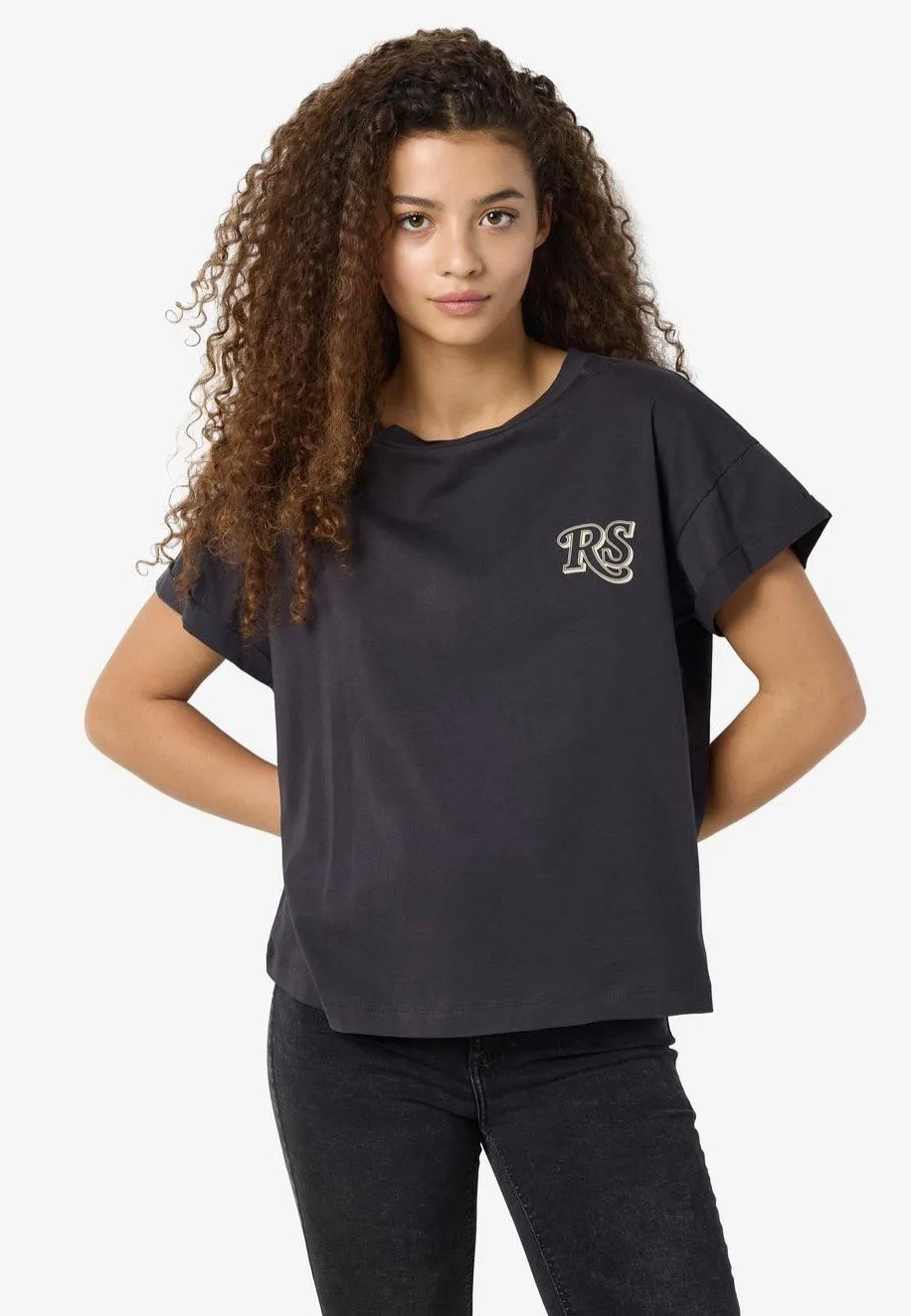 Noisy May x The Rolling Stones - Gaby Obsidian Oatmeal - T-Shirt