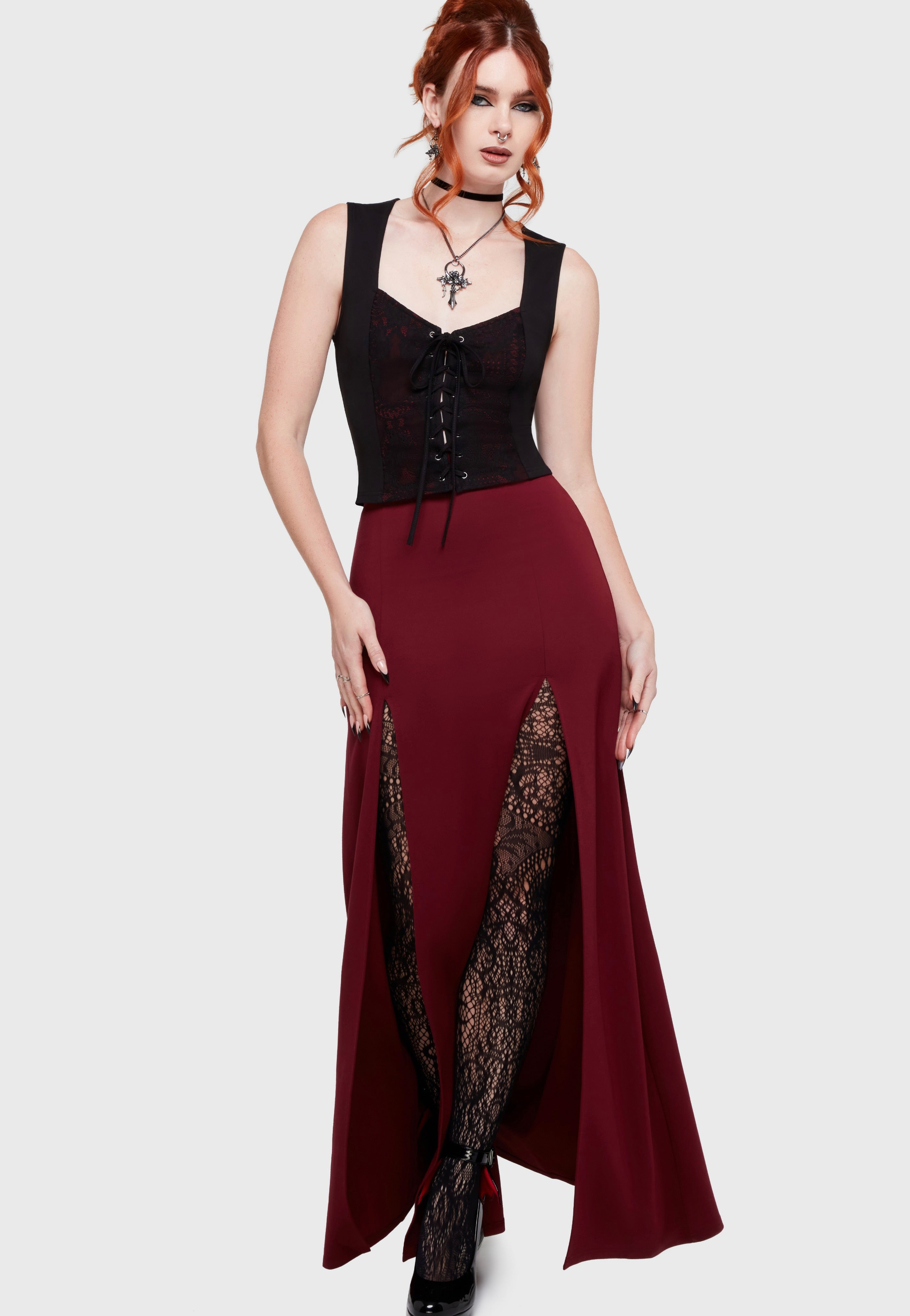 Killstar - Nocturne Kiss Red - Top | Women-Image