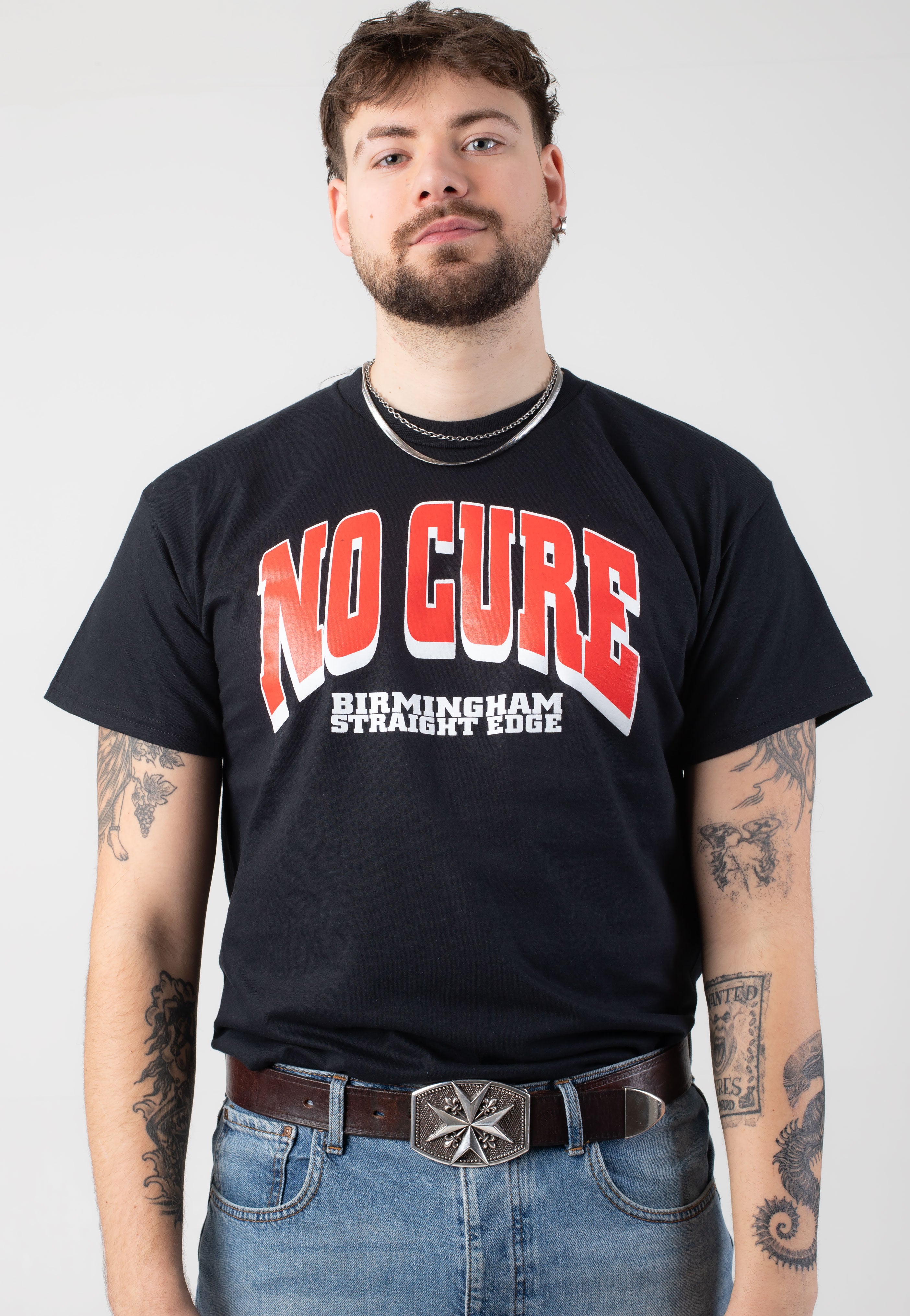 No Cure - Birmingham Straight Edge - T-Shirt