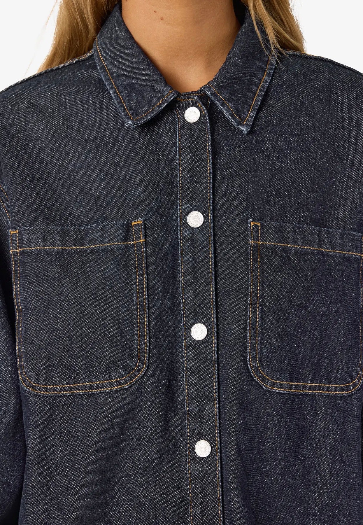 Noisy May - Alva Dark Blue Denim - Jeans Jacket | Women-Image
