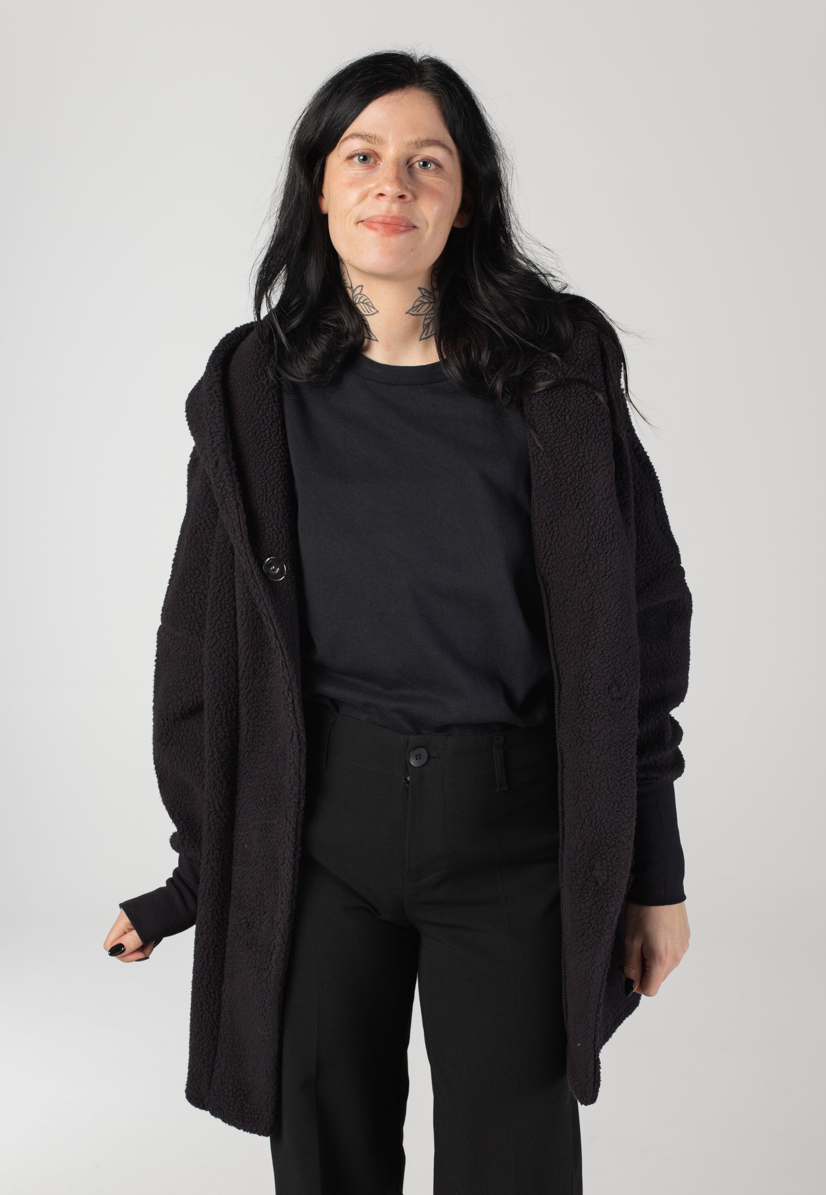 Noisy May - Cozy Long Black - Jacket | Women-Image